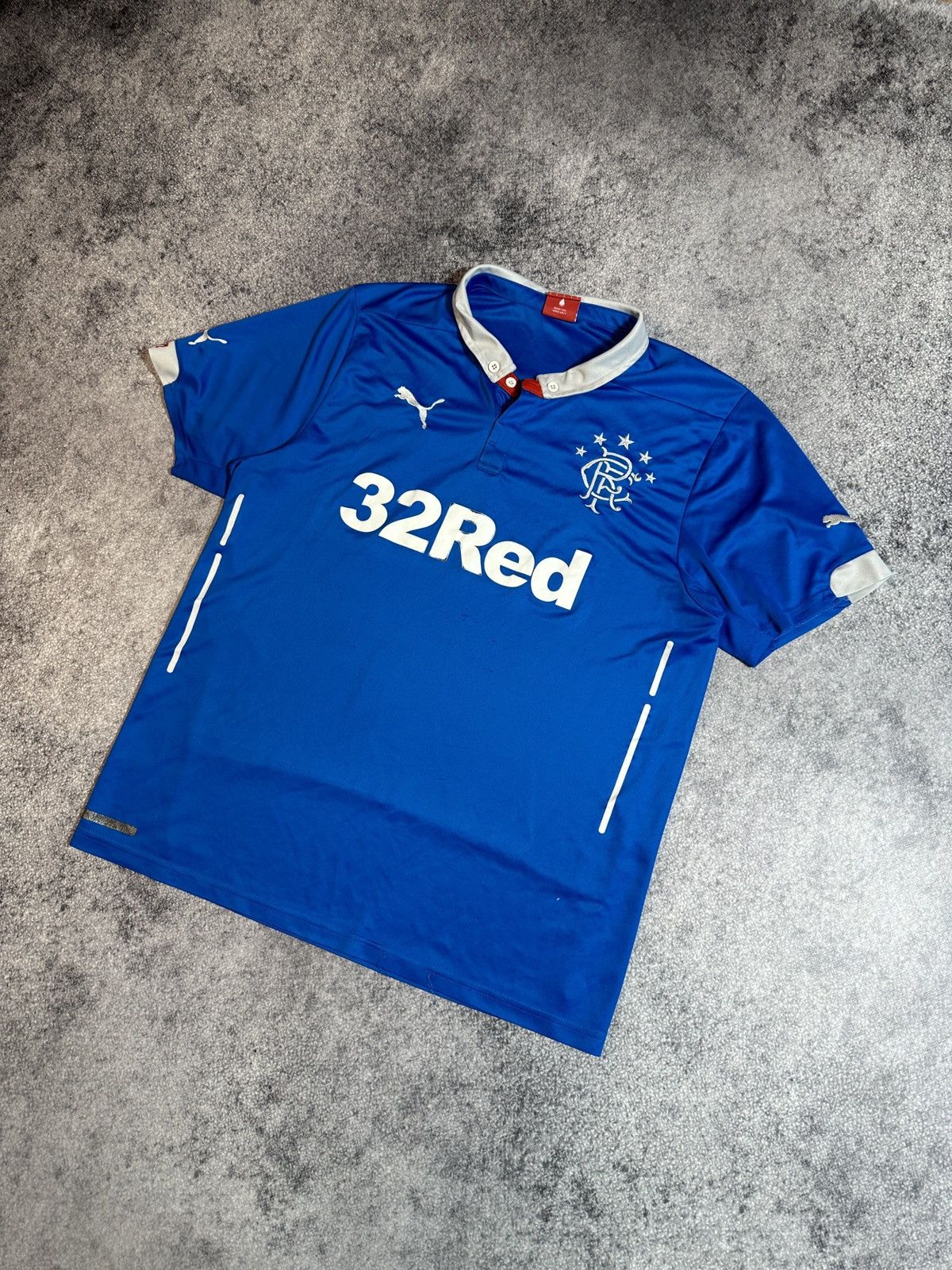 Puma × Vintage Vintage Puma Glasgow Rangers Soccer Jersey Streetwear Rare L Size US L / EU 52-54 / 3 - 1 Thumbnail