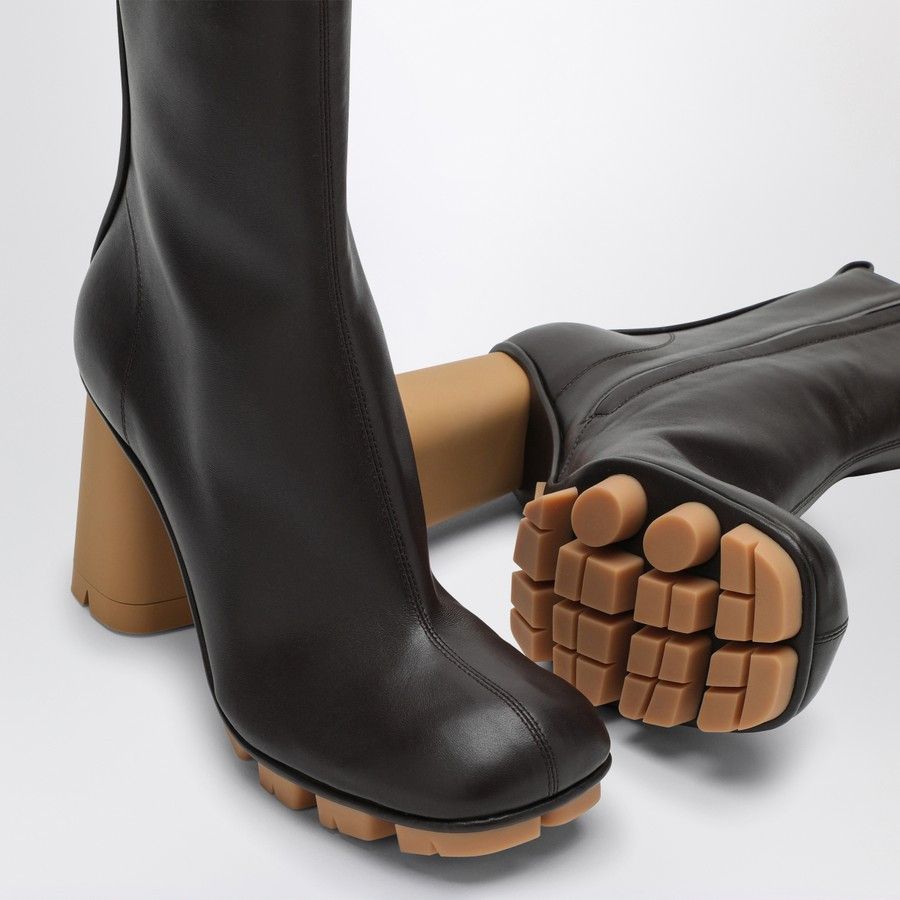 Bottega Veneta o1d2blof0824 Leather Boots in Dark Brown Size US 8 / IT 38 - 5 Thumbnail