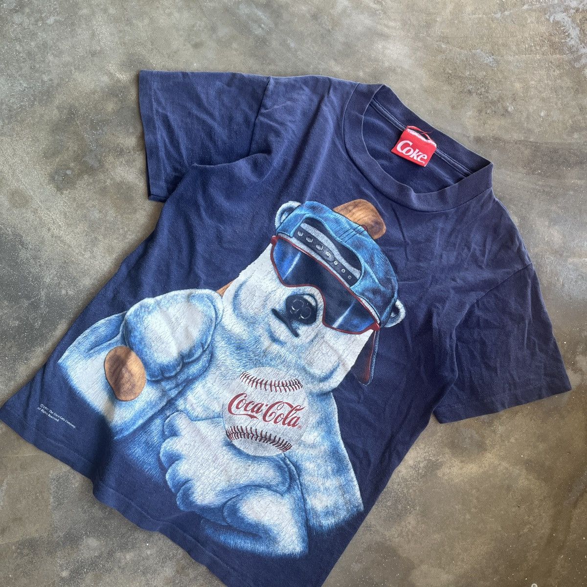 Coca Cola Vintage T-Shirt Coca Cola Polar Bear Baseball Size US M / EU 48-50 / 2 - 3 Thumbnail