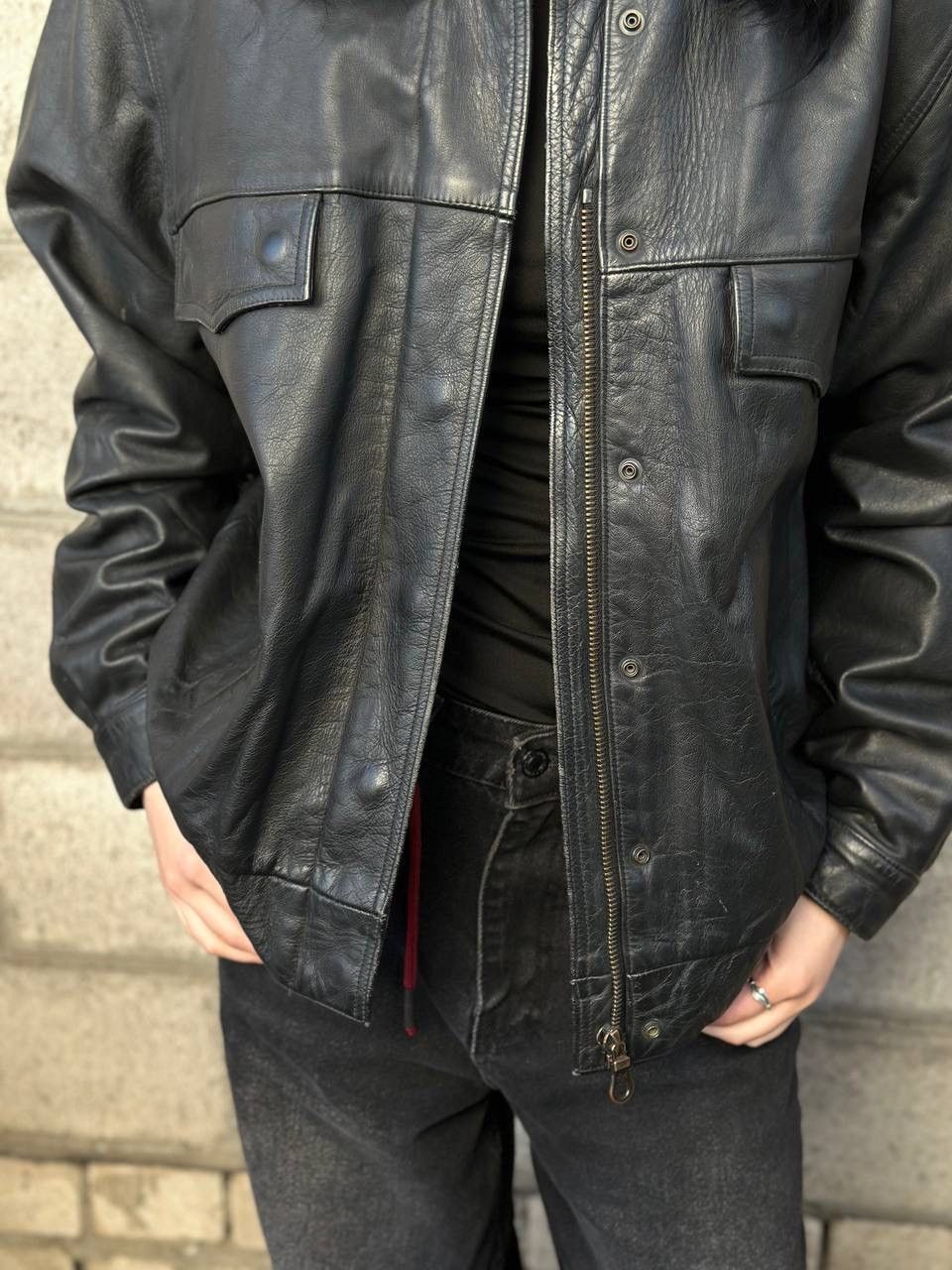 Genuine Leather VTG Moto Racing Jacket Leather Size M - L Y2K Riri Germany Size US M / EU 48-50 / 2 - 7 Thumbnail