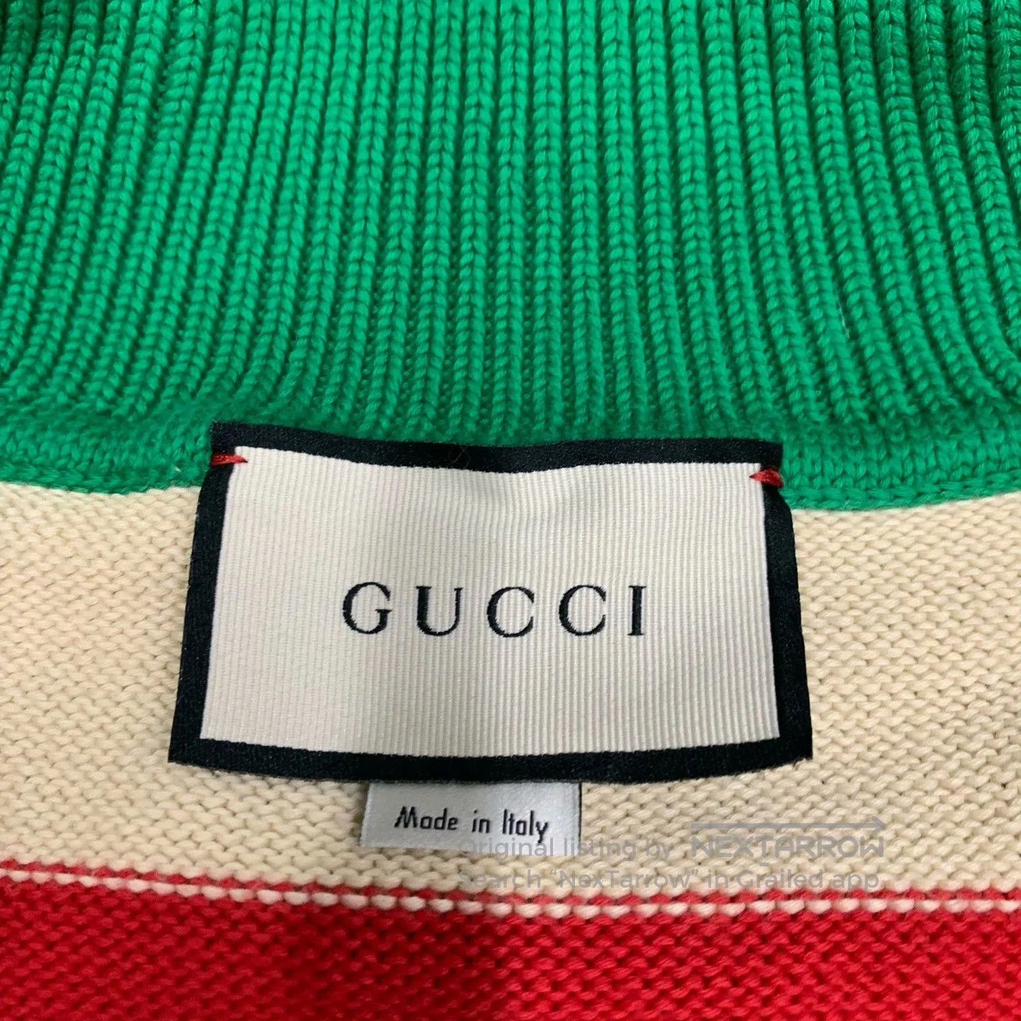 Gucci Gucci Double G Striped Polo Sweater. Size US XL / EU 56 / 4 - 6 Thumbnail