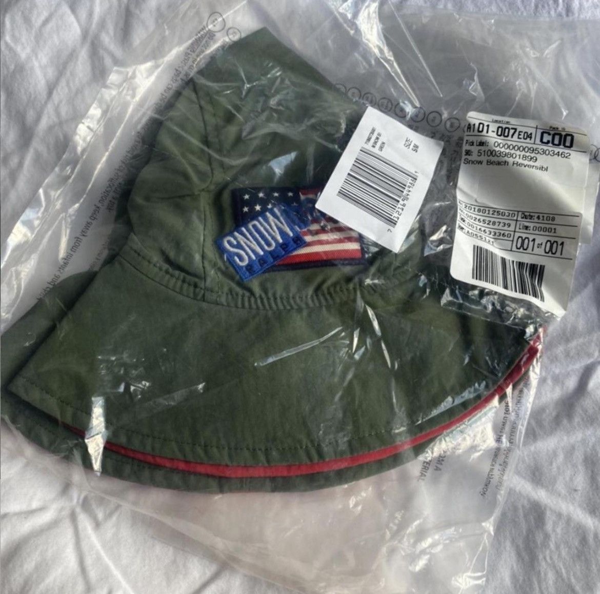 Polo Ralph Lauren POLO RALPH LAUREN THE SNOW BEACH BUCKET HAT Size ONE SIZE - 3 Thumbnail
