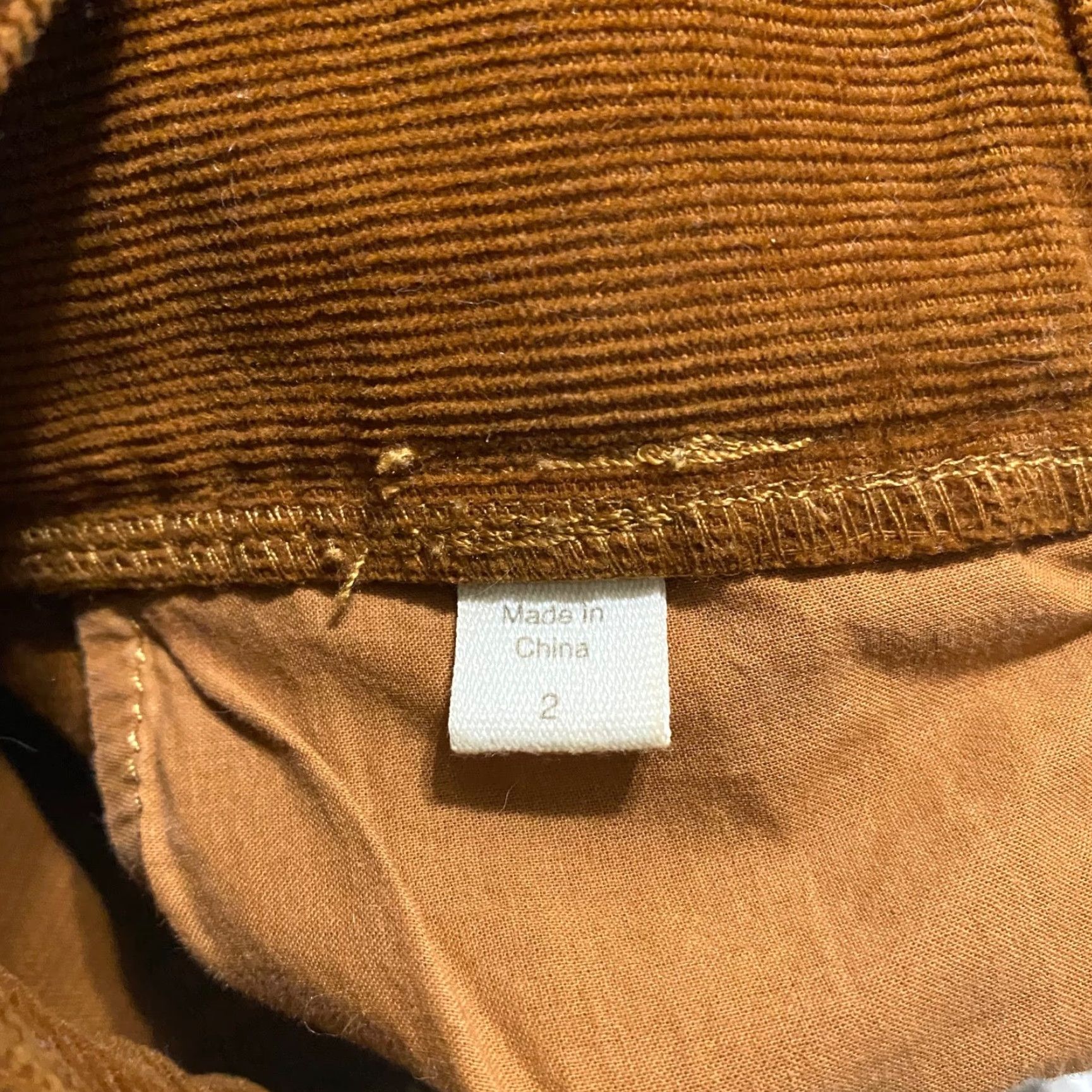 Vintage Garnet Hill Womens sz 2 Corduroy Jeans Brown Mid Rise Tapered Medium Wash Size 26" / US 2 / IT 38 - 4 Thumbnail