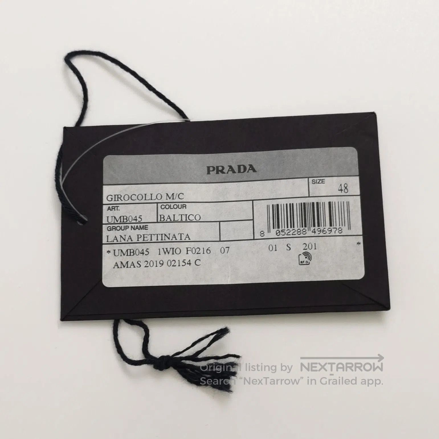 Prada Prada Logo Wool Knit Short Sleeve Top . Size L / US 10 / IT 46 - 4 Thumbnail