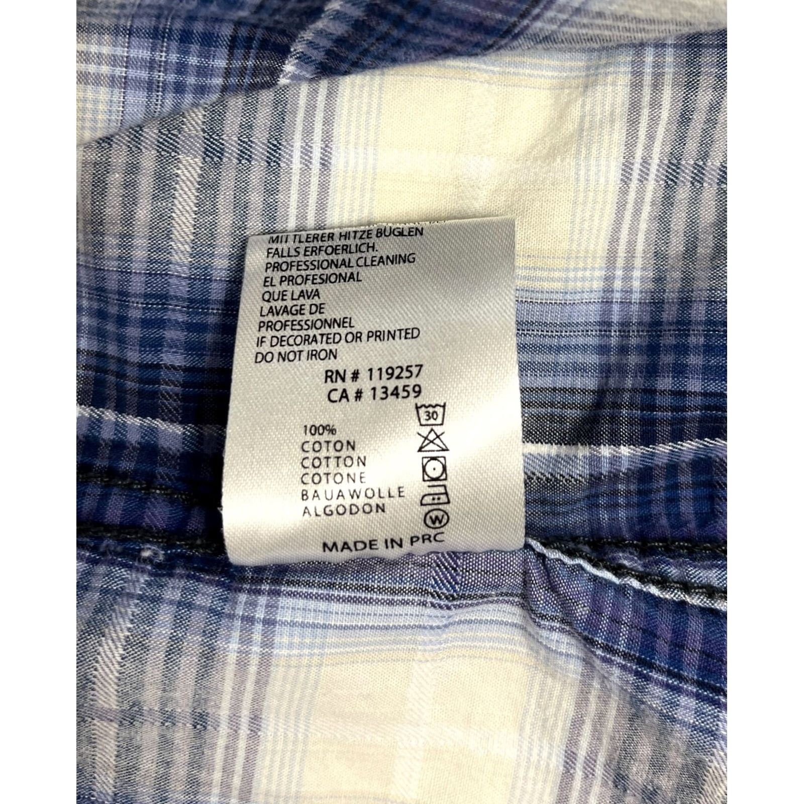 Vintage Christian Audigier Men’s Pearl Snap Western Shirt Plaid Sz M Size US M / EU 48-50 / 2 - 7 Thumbnail