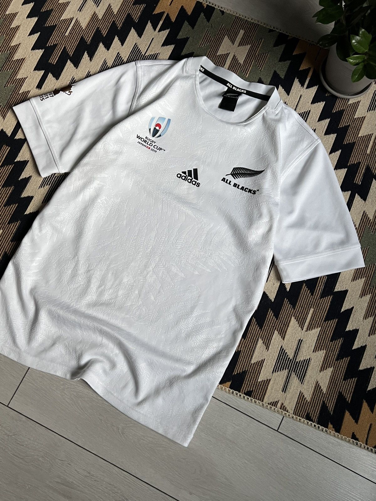 Adidas × All Blacks Adidas All Blacks World Cup Japan 2019 Rugby Jersey Size US L / EU 52-54 / 3 - 4 Thumbnail