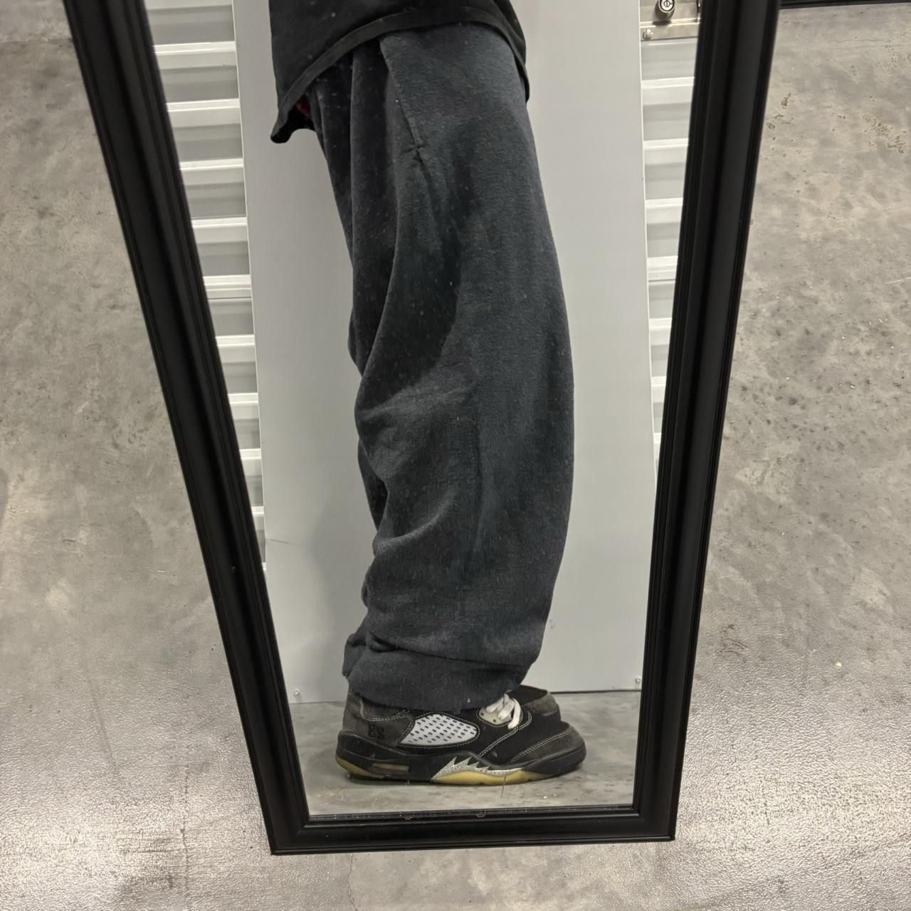 Japanese Brand × Vintage Crazy Vintage Y2K/2000s Baggy Dark Grey Skater Essential Sweatpants! Size US 34 / EU 50 - 2 Thumbnail