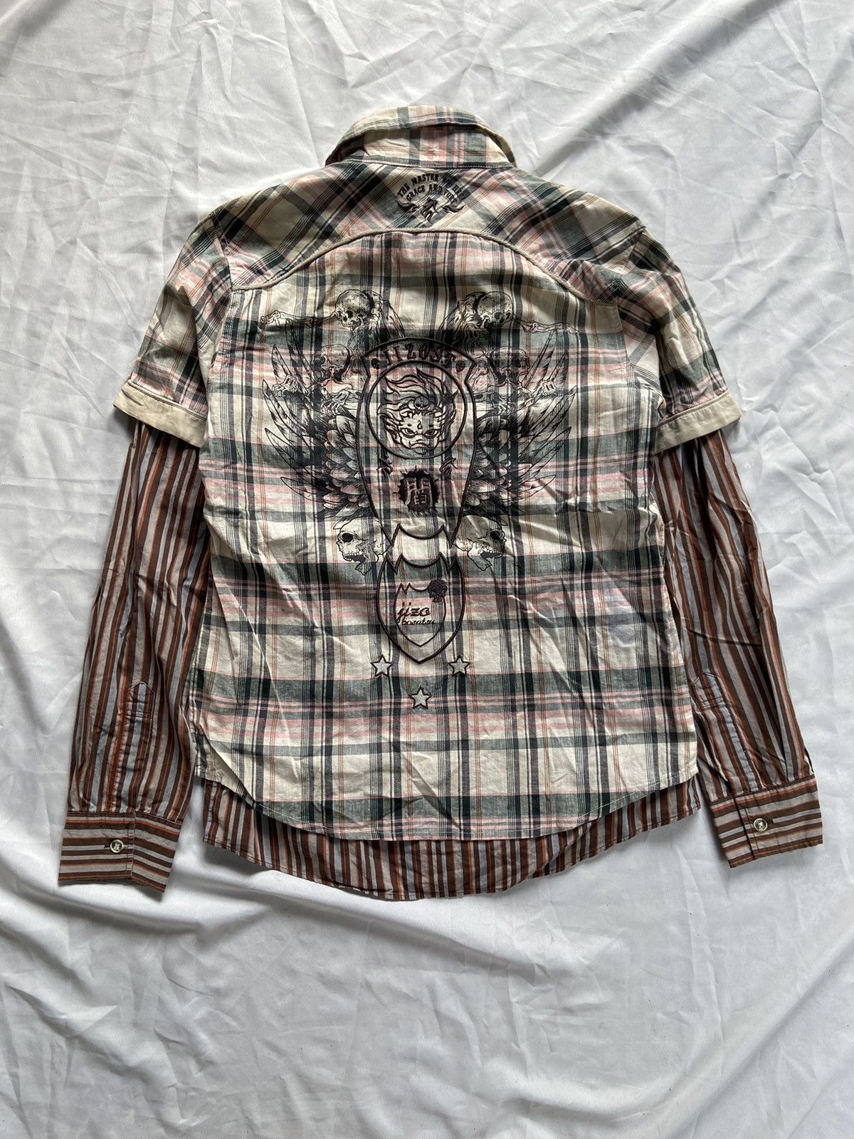 PPFM JIZOST BATSU 2 IN 1 PPFM CASUAL STRIPED BUTTON DOWN SHIRT Size US S / EU 44-46 / 1 - 2 Thumbnail
