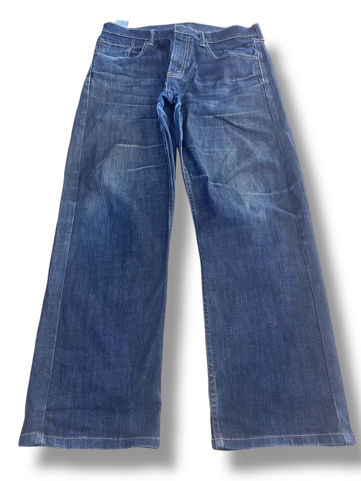 Levi's Levi’s 505 Dark Blue Wash Style Loose Jeans Size US 33 - 1 Thumbnail