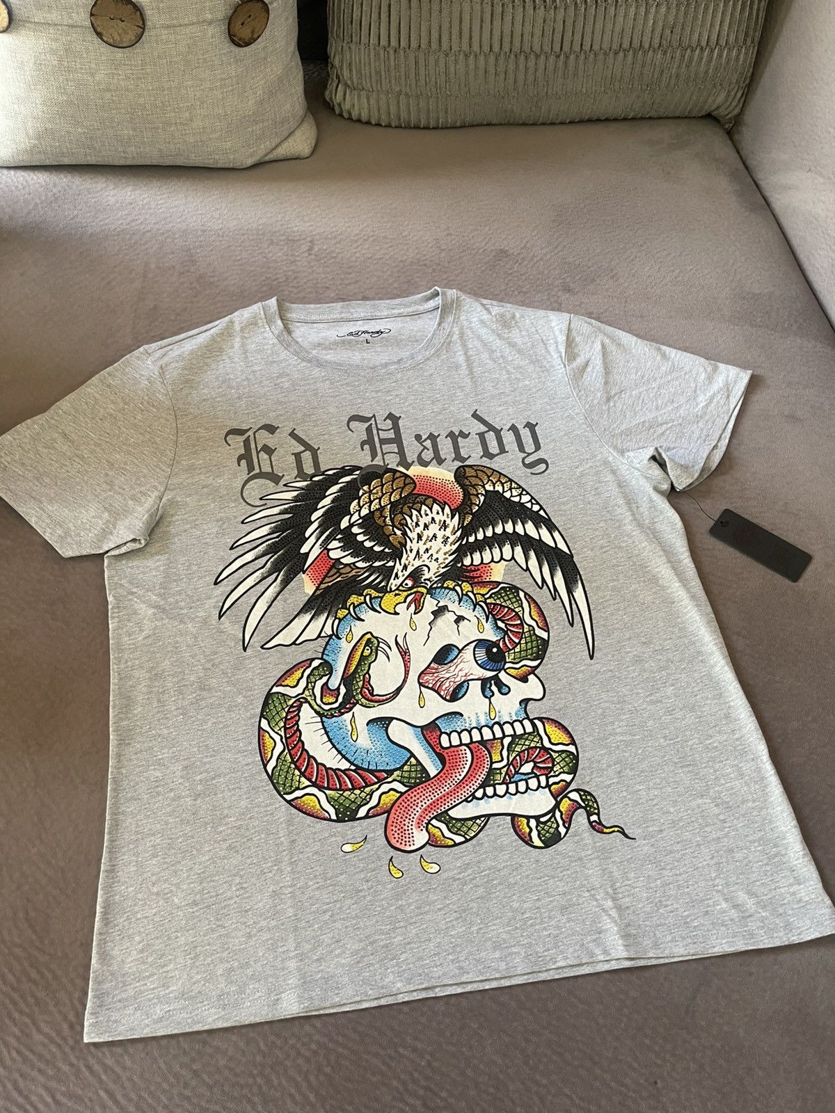 Ed Hardy Ed Hardy Skull & Eagle Tee Size US M / EU 48-50 / 2 - 1 Thumbnail