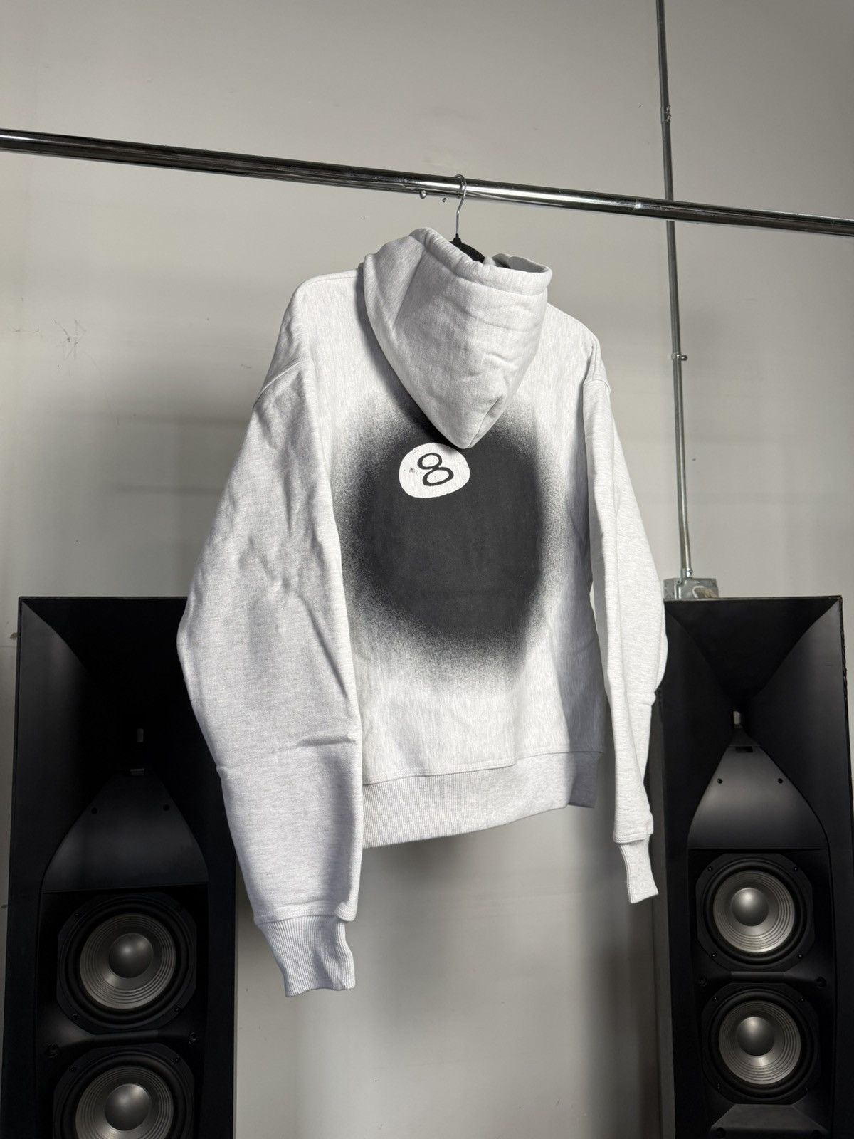 Stussy STUSSY 8 Ball Fade Hoodie “Ash Heather” Size US M / EU 48-50 / 2 - 1 Thumbnail
