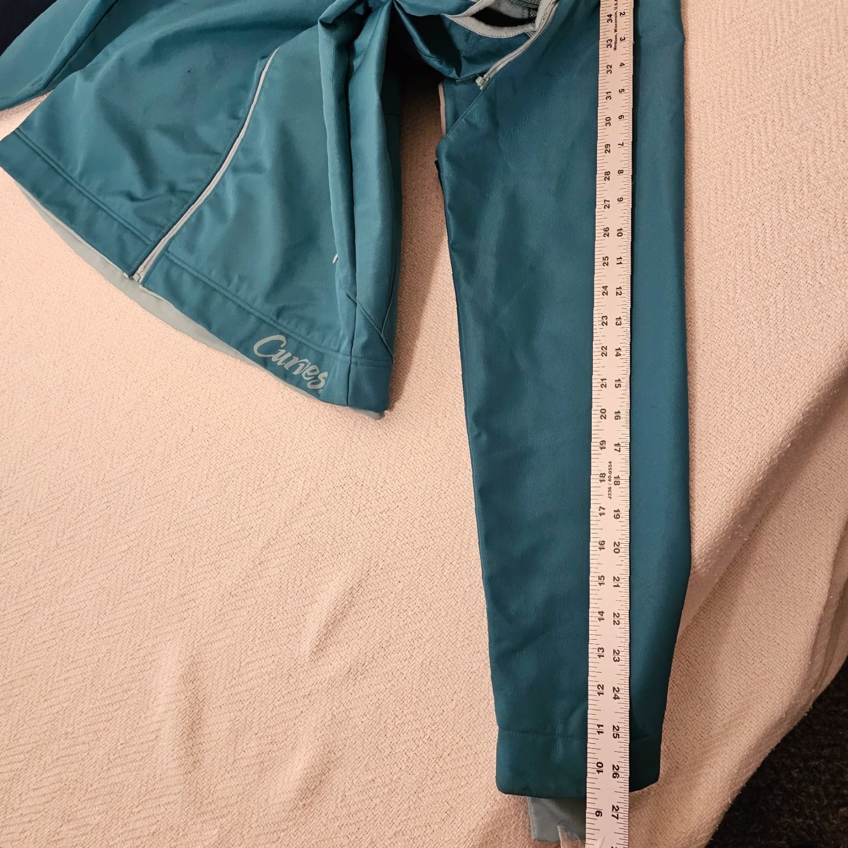 Altea Curves Jacket Size Large Teal Reflective Trim Lightweight Zip Vented Pockets Size M / US 6-8 / IT 42-44 - 6 Thumbnail