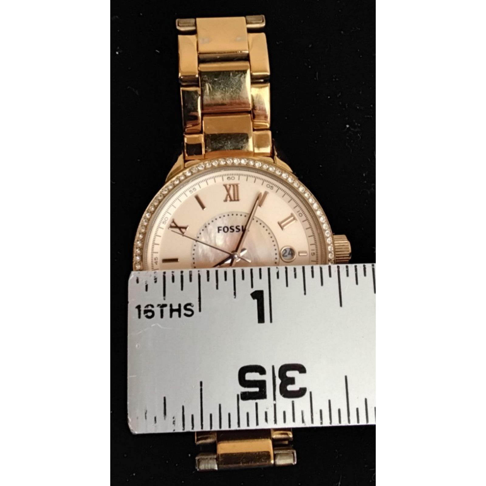 Fossil Fossil Watch Ladies BQ1108 Rose Gold Stainless Steel Size ONE SIZE - 13 Thumbnail