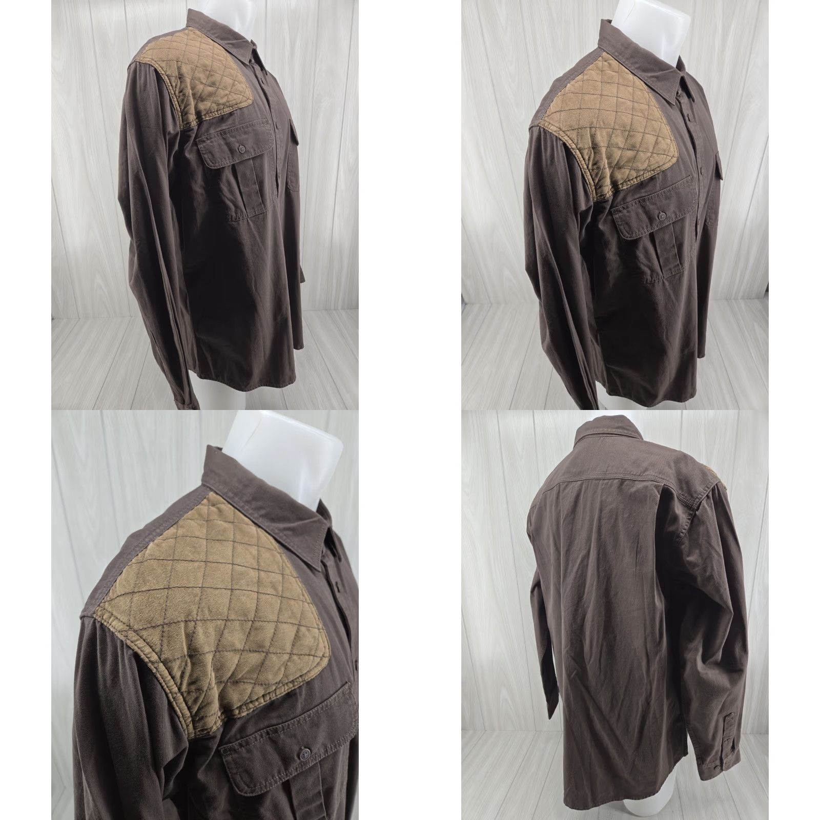 Vintage VINTAGE Northwest Territory Button Up Shirt Mens XLT Gun Shoulder Pad Hunting Shooting Shirt Size US XL / EU 56 / 4 - 8 Thumbnail