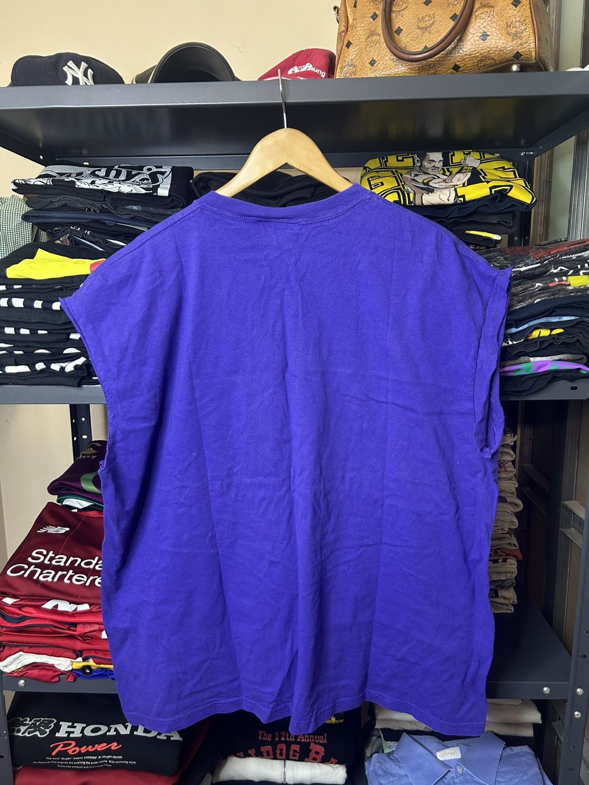 NBA Puma Los Angeles Lakers Sleeveless Tee Purple (Size XL) Size US XL / EU 56 / 4 - 4 Thumbnail