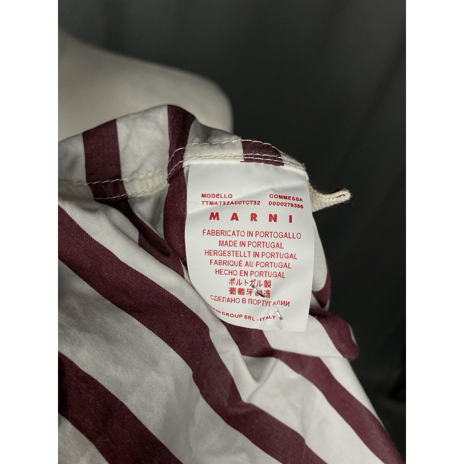 Marni Marni Women's White Purple Striped Sleeveless Top Shirt Size Size M / US 6-8 / IT 42-44 - 10 Thumbnail