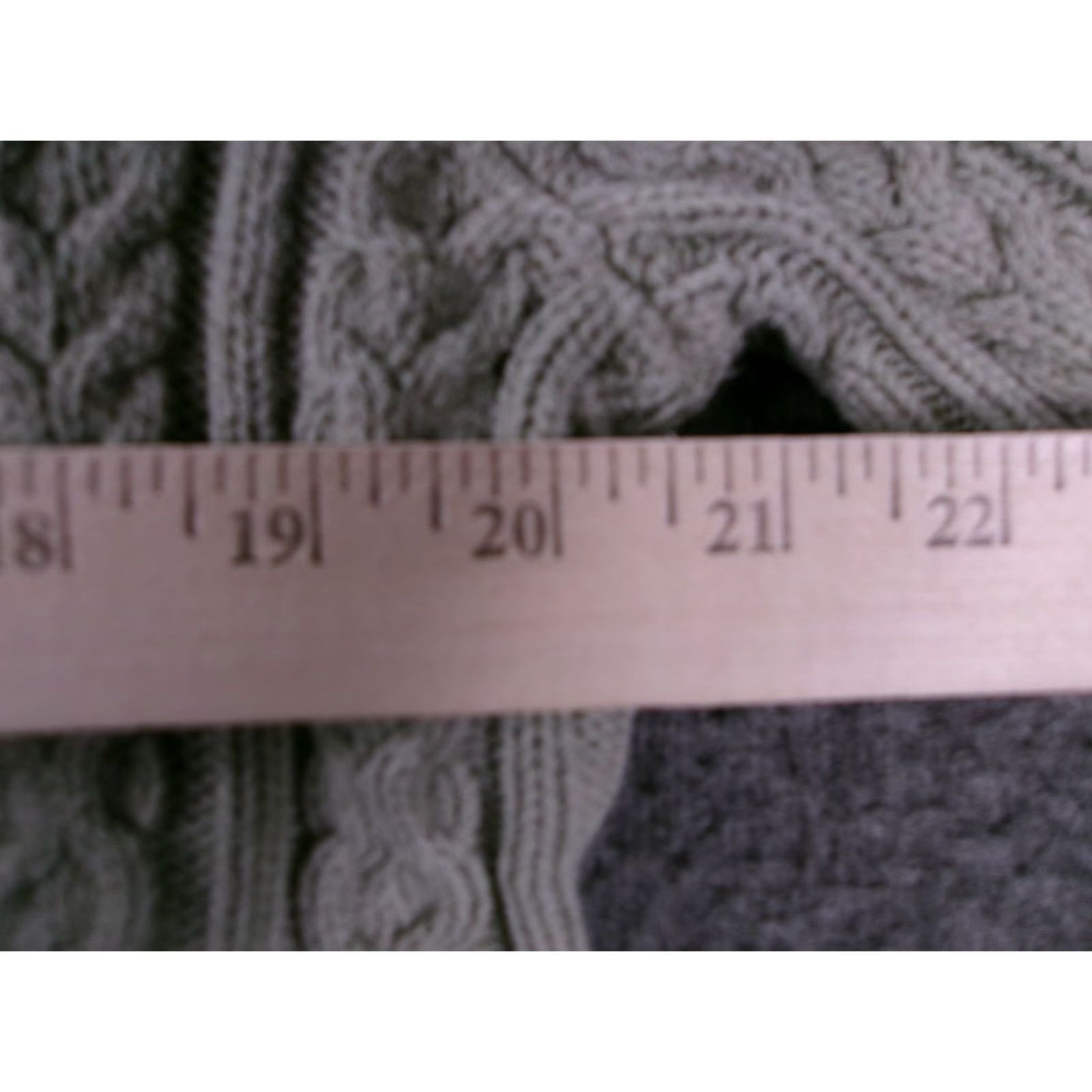 Croft & Barrow Croft & Barrow Sweater Women L Green Cable Knit Mock Neck Half Zip Cozy pulled back to front for search Size L / US 10 / IT 46 - 3 Thumbnail