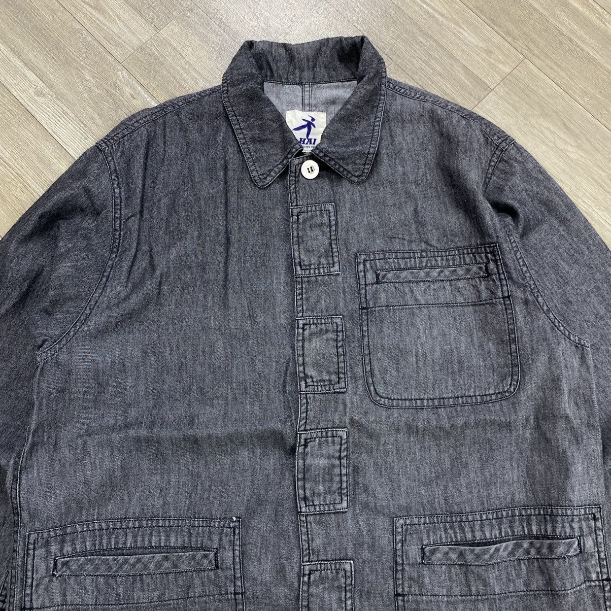 Hai Sporting Gear Vintage Hai Sporting Gear Issey Miyake Soft Denim Jacket Size US L / EU 52-54 / 3 - 2 Thumbnail