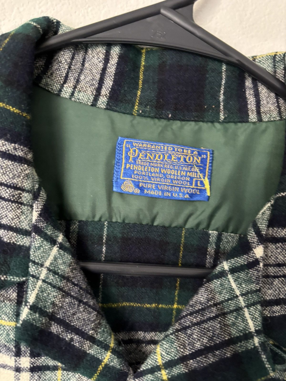 Pendleton Vintage Pendleton Shirt Flannel Made in USA Loop Collar Size US L / EU 52-54 / 3 - 2 Thumbnail