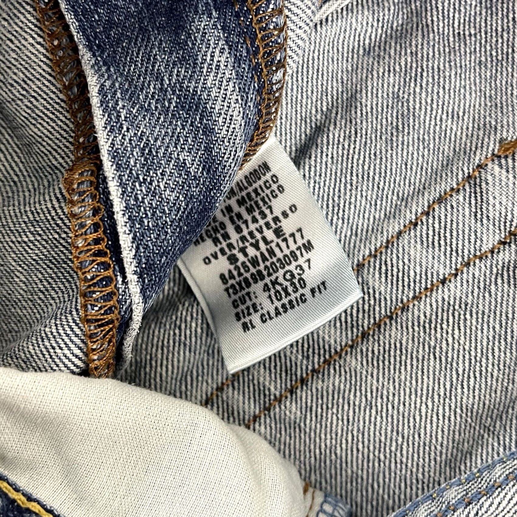 Ralph Lauren VINTAGE Ralph Lauren Polo Jeans Womens 10x30 Blue Classic Fit Denim Straight 90s Preppy Retro Mens Women Boys Girls Size 32" / US 10 / IT 46 - 4 Thumbnail
