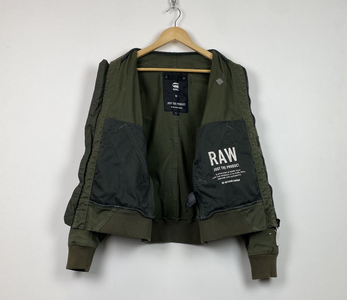 G-Star G-Star Raw MS Submarine Rackam Bomber Jacket Size M Green Size US M / EU 48-50 / 2 - 7 Thumbnail