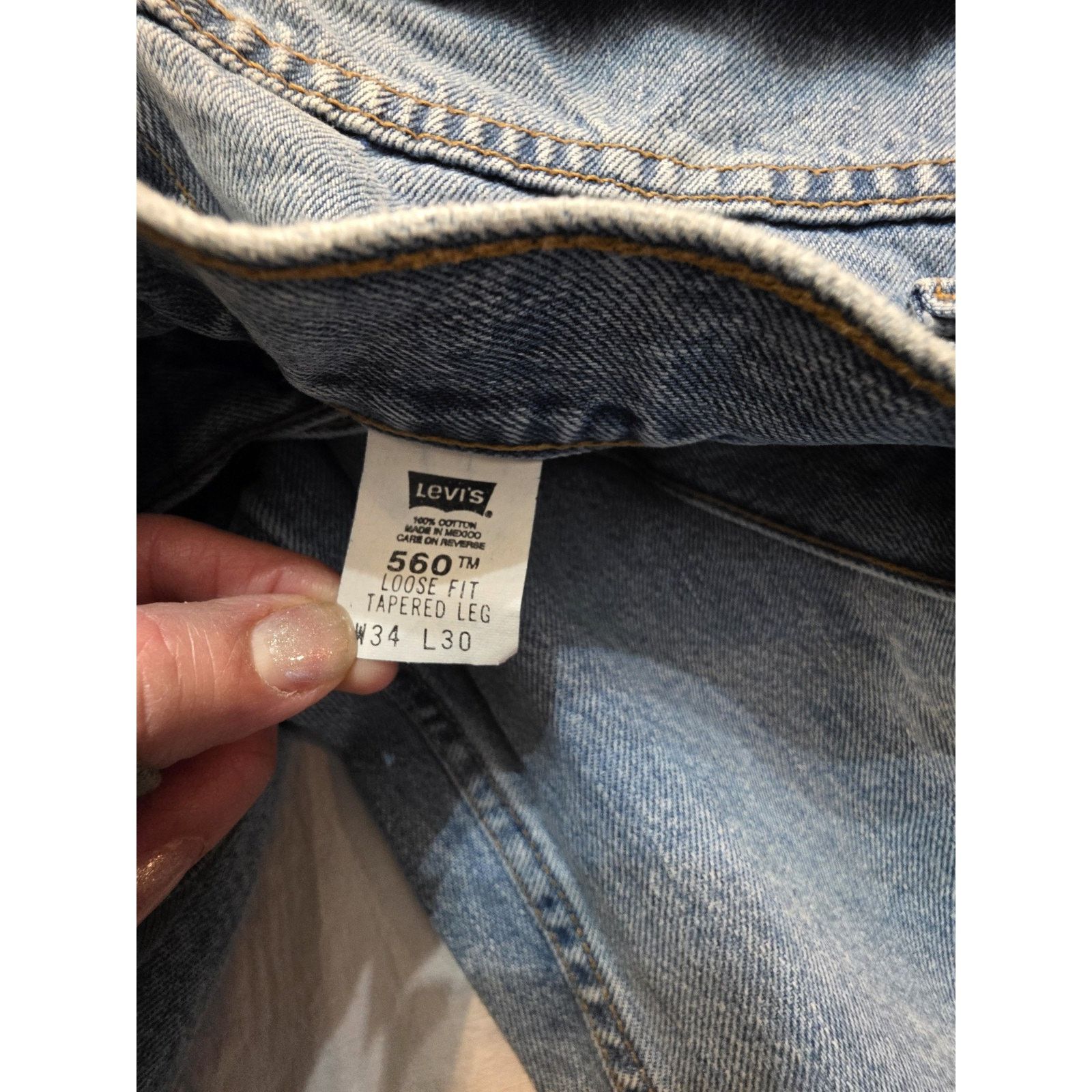 Levi's Levis 560 Loose Fit Tapered Leg 34x30 Blue Jeans Size US 34 / EU 50 - 5 Thumbnail