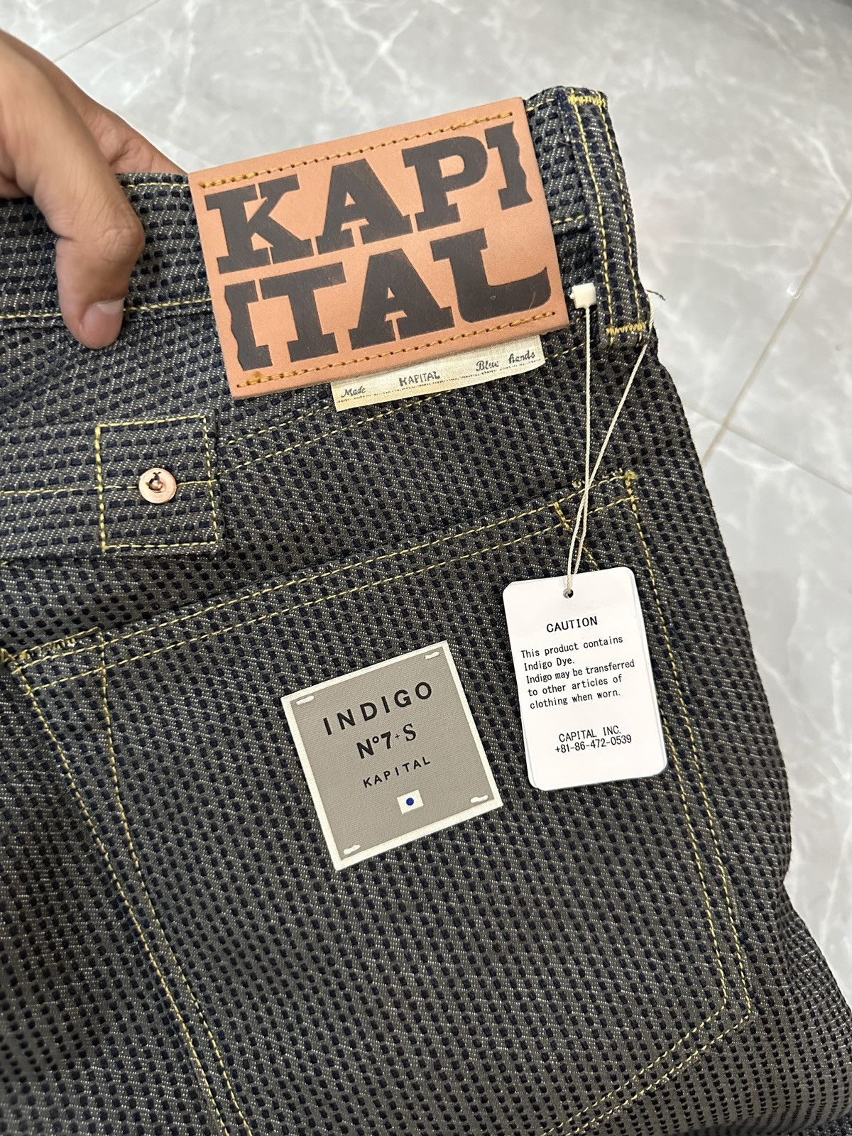 Kapital Kountry Kapital Century 5P Monkey cisco denim "Charcoal" size 36 Size US 36 / EU 52 - 4 Thumbnail