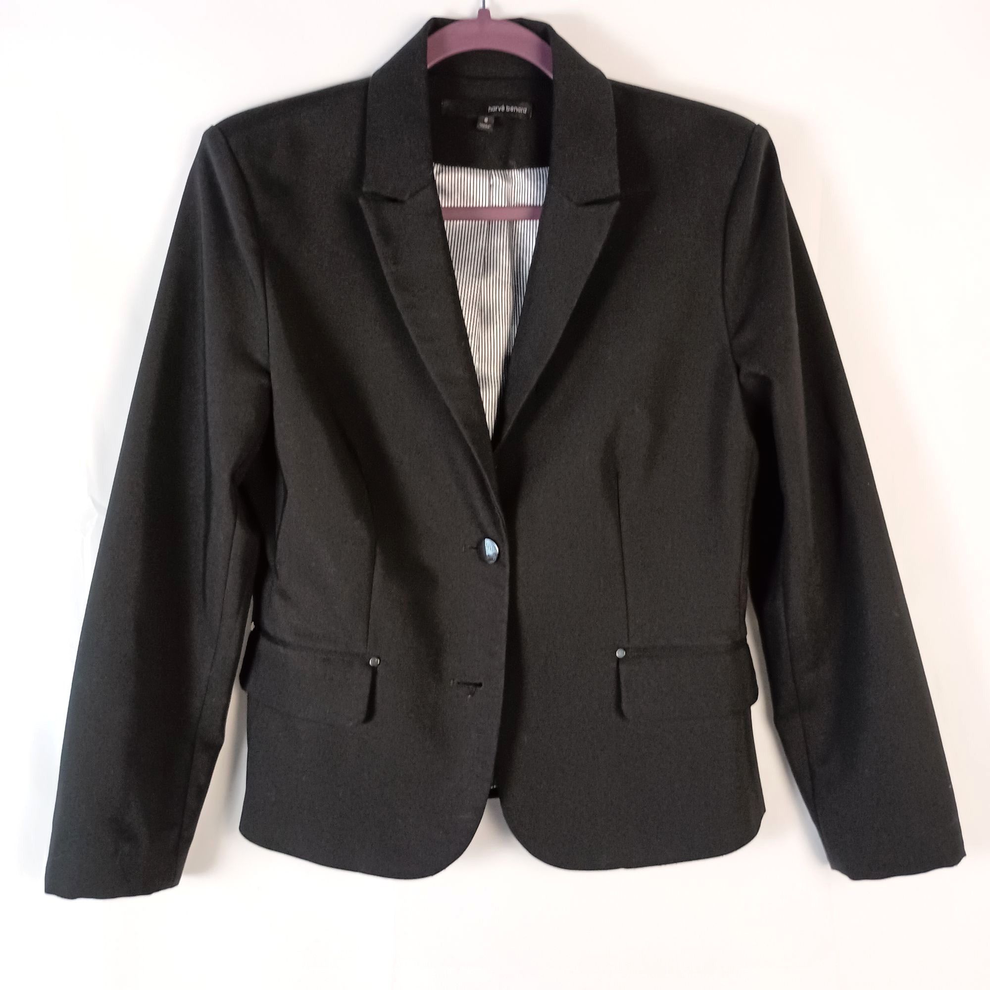 Harve Benard Harve Benard Black Blazer Womens 8 Tailored Career Jacket Bu Size M / US 6-8 / IT 42-44 - 1 Thumbnail