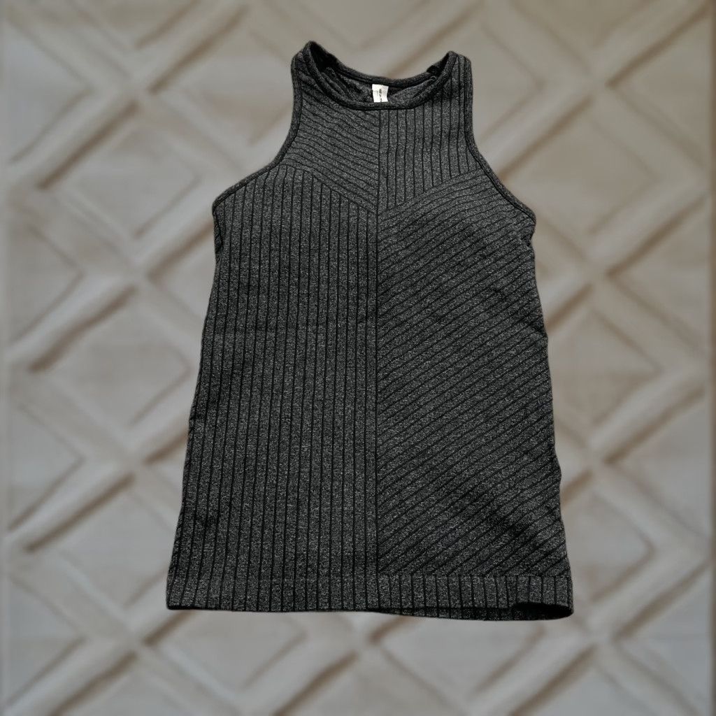 Vintage All In Motion Tank Top Womens XS Gray Halter Racerback Nylon Athletic Gym Shirt Size XS / US 0-2 / IT 36-38 - 1 Thumbnail