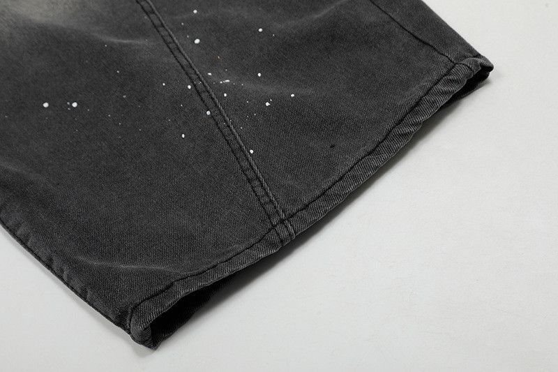 Vintage American street washed distressed splatter ink curved jeans Size US 32 / EU 48 - 6 Thumbnail