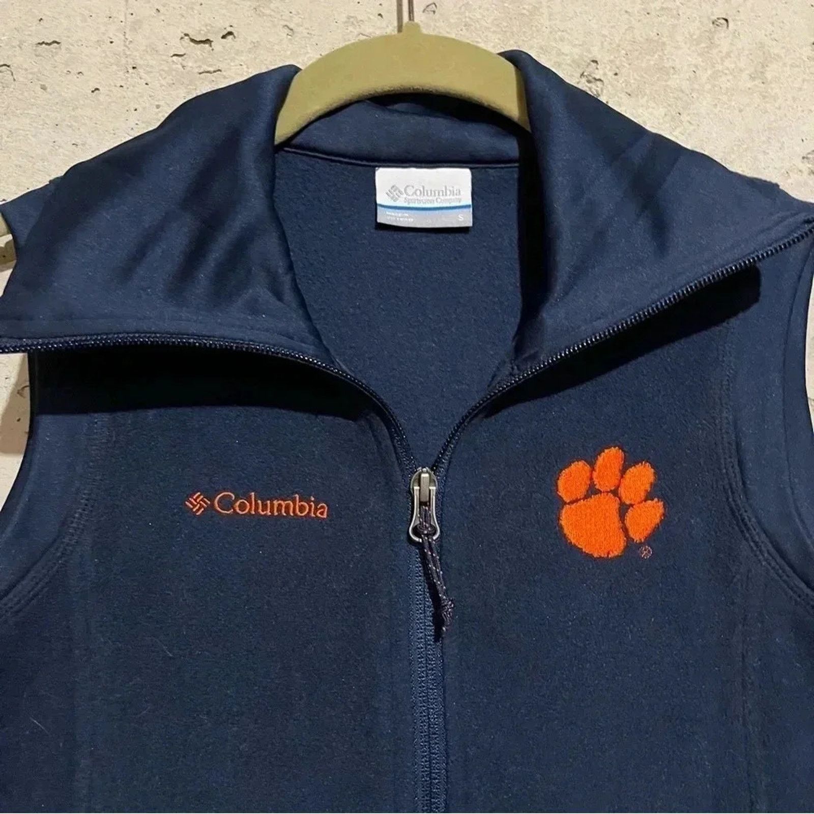 Columbia Columbia Clemson University Soft Fleece Full Zip Vest Sz S Size S / US 4 / IT 40 - 2 Thumbnail
