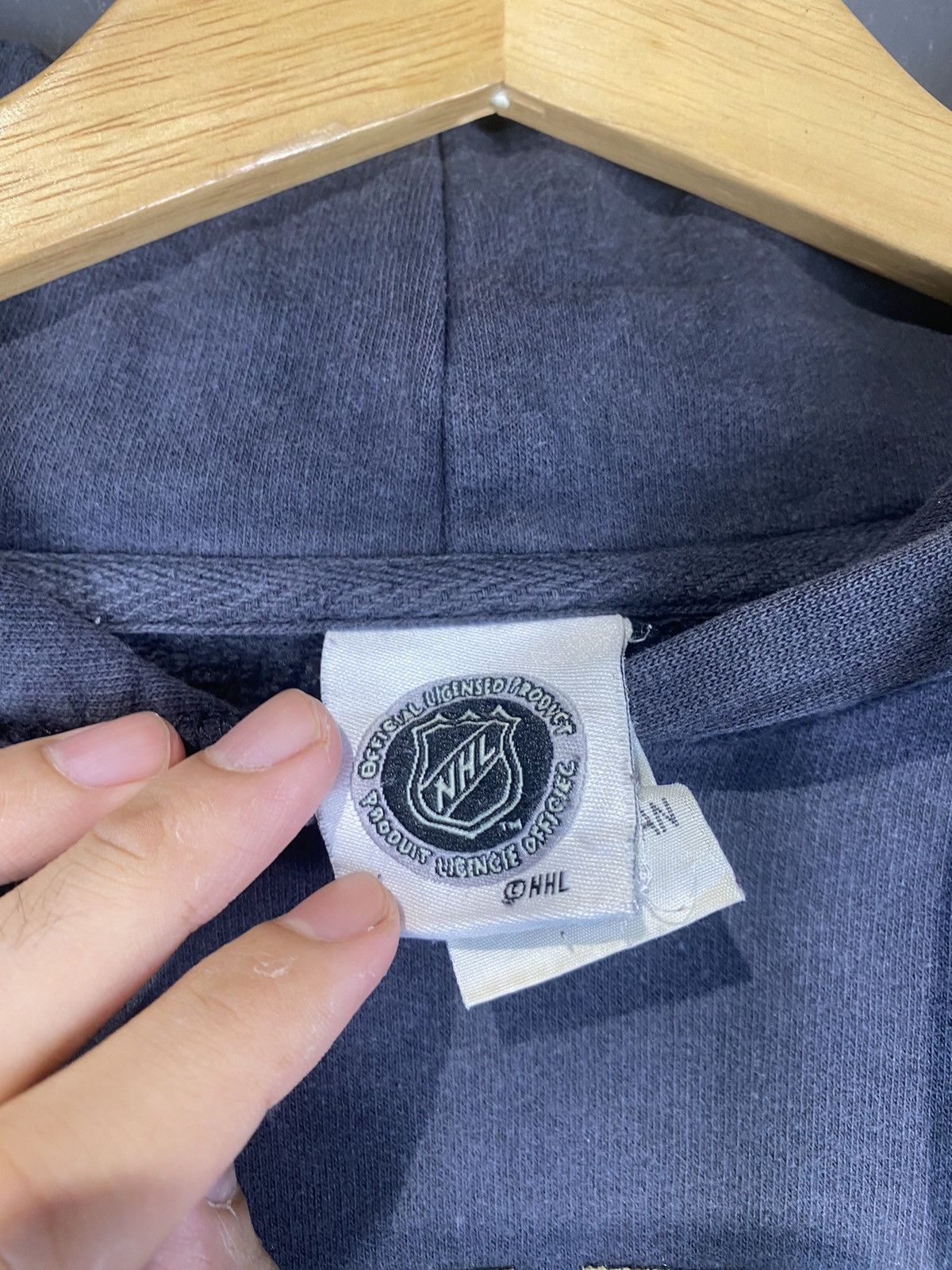 NHL × Vintage y2k NHL Penguins Boxy Pullover Size US L / EU 52-54 / 3 - 5 Thumbnail