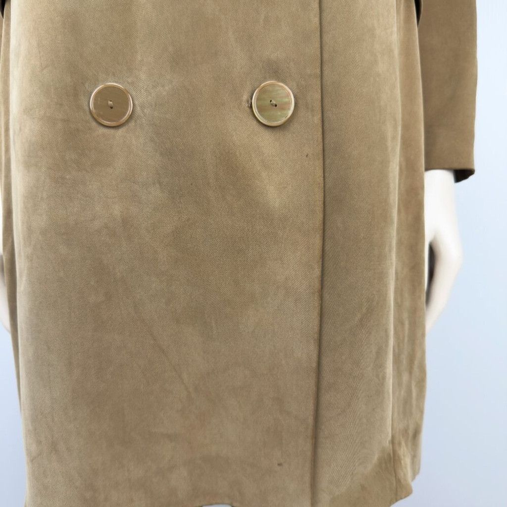 Massimo Dutti MASSIMO DUTTI Blazer Dress / Trench Coat Tan Belted Fall 6 Size M / US 6-8 / IT 42-44 - 16 Thumbnail
