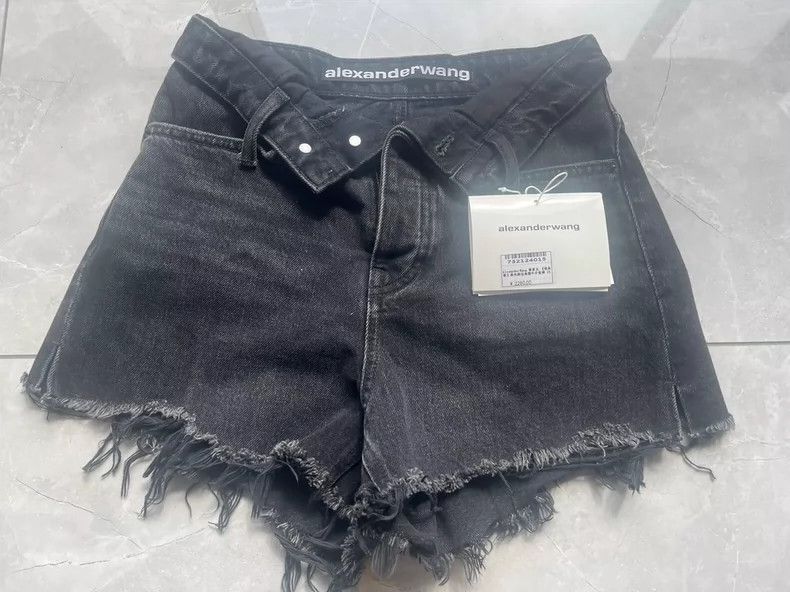 Alexander Wang Alexander Wang High-Waist Denim Shorts Size 25" / US 0 / IT 36 - 1 Thumbnail