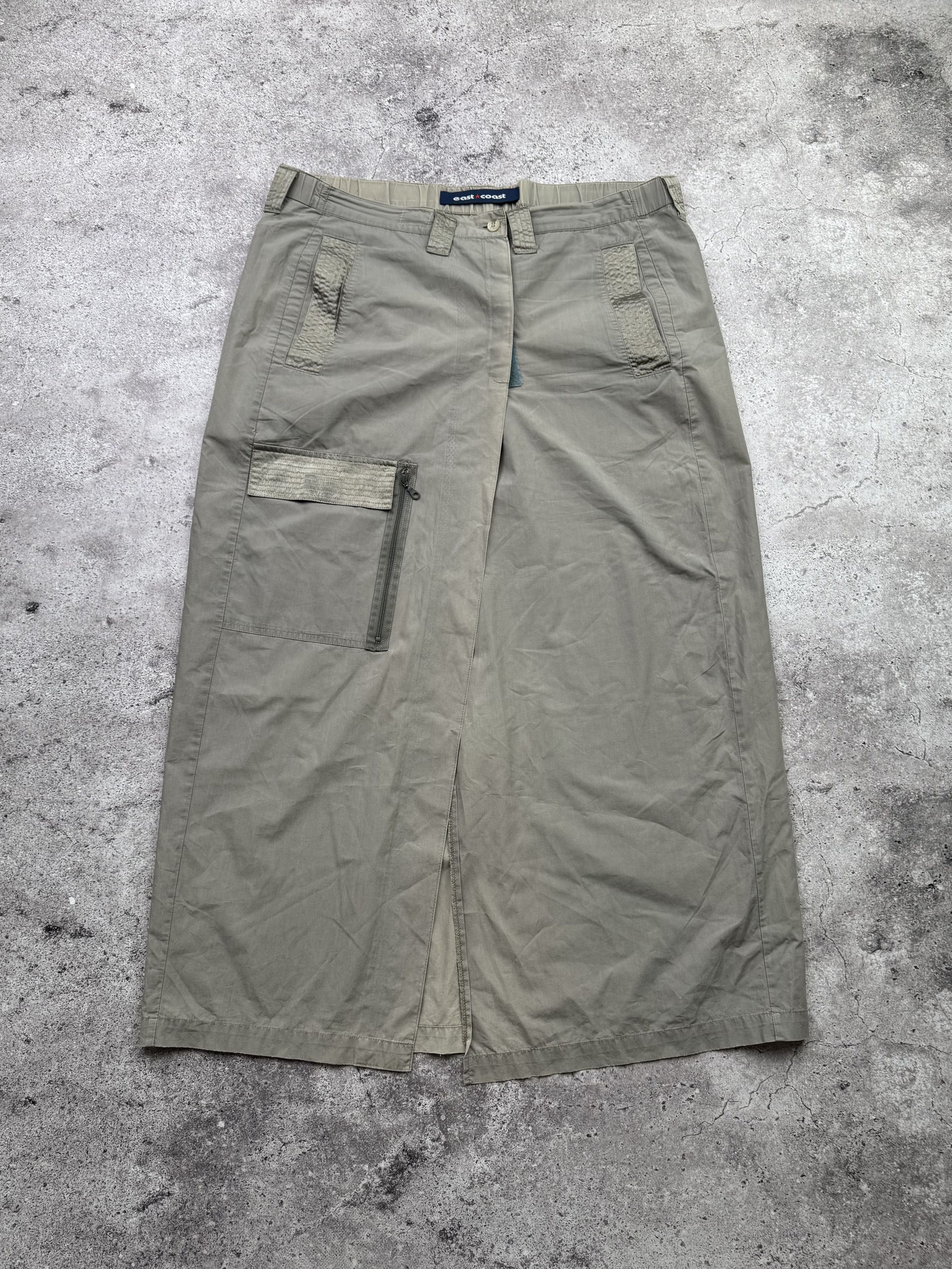 Japanese Brand Vintage Cargo Maxi Skirt C483(V162)(E8) Size 34" / US 12 / IT 48 - 1 Thumbnail