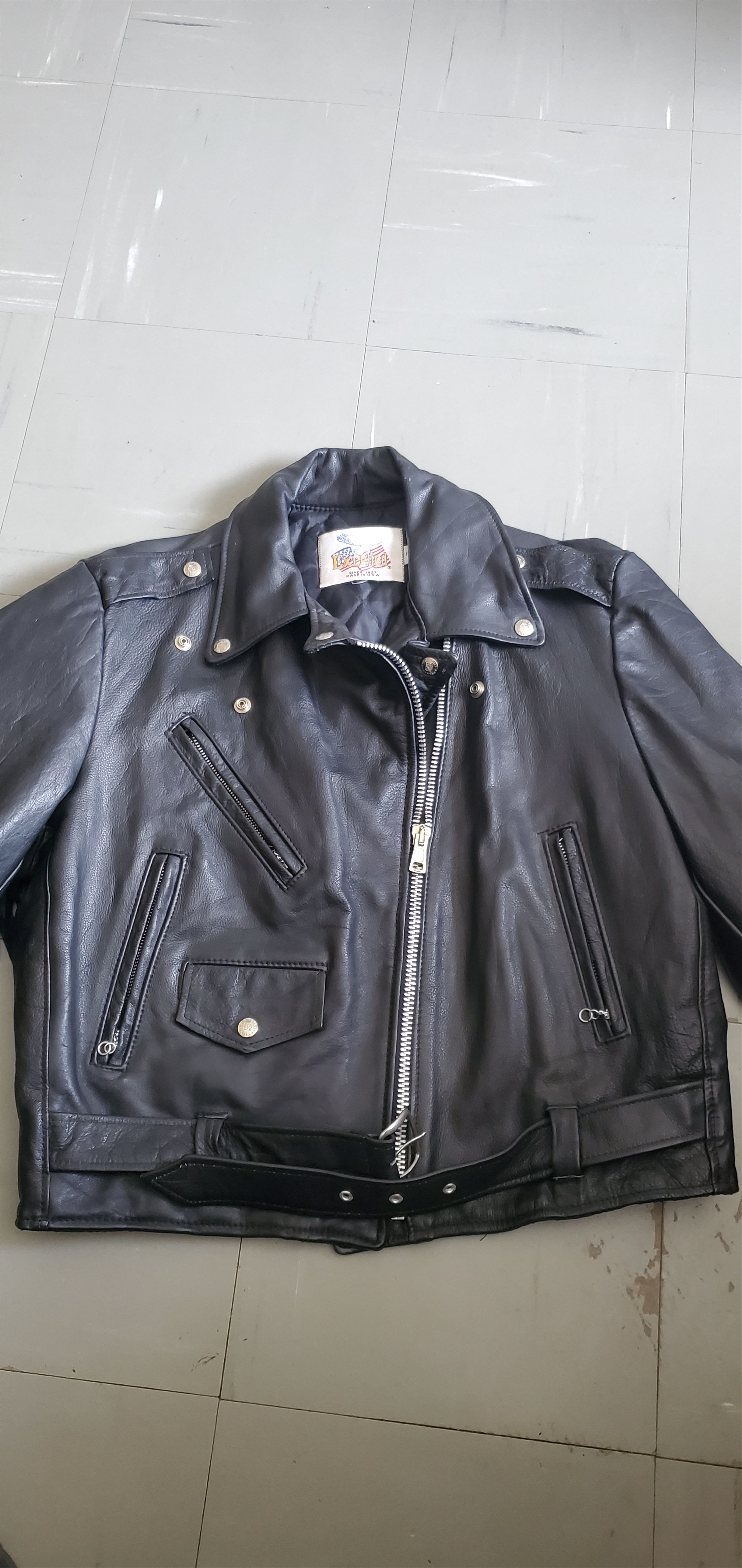 Excelled EXCELLED Black Fringe Biker Jacket Size XXL / US 16-18 / IT 52-54 - 9 Thumbnail