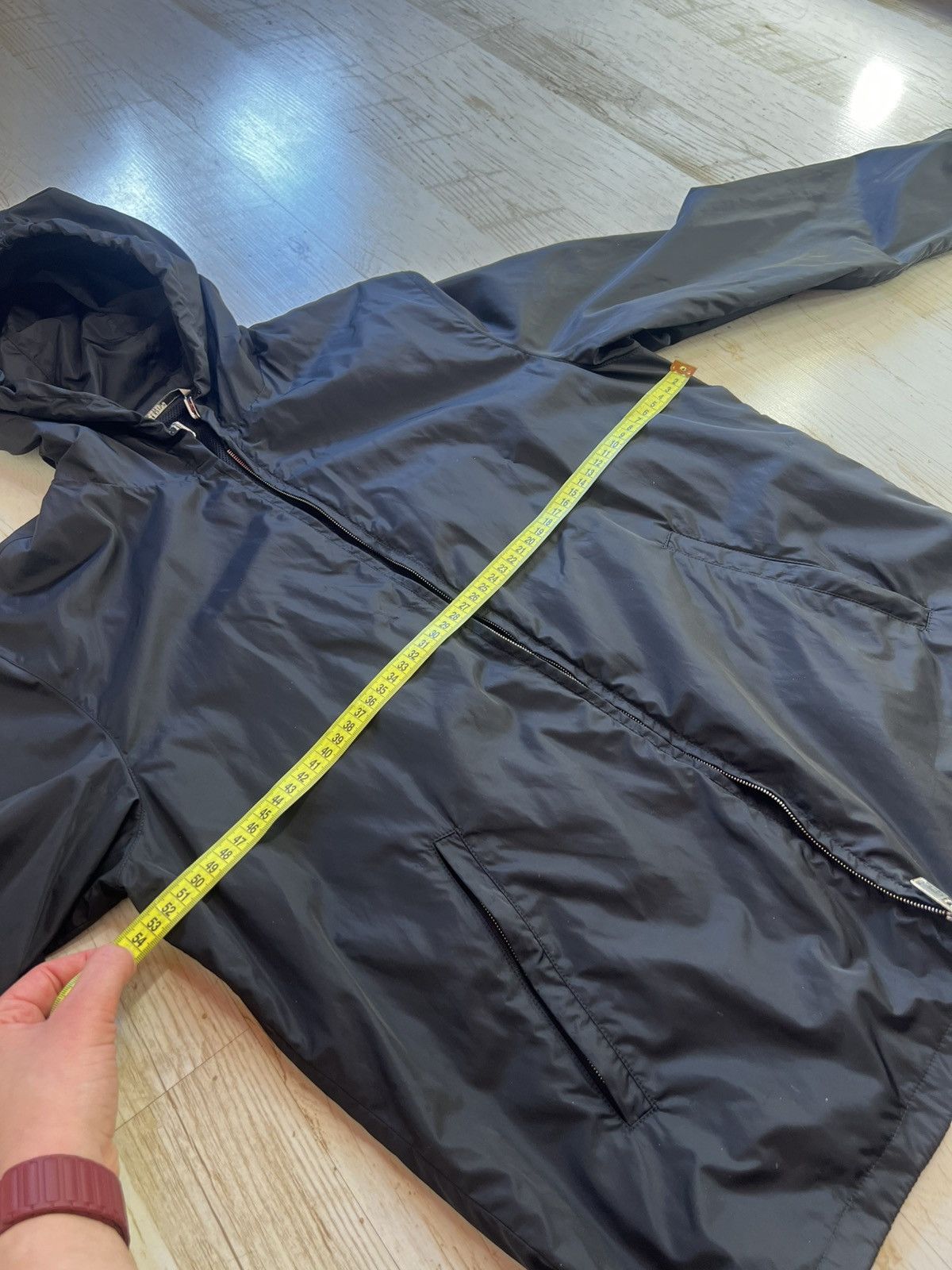 Valentino Valentino Black Nylon Windbreaker Jacket Size US S / EU 44-46 / 1 - 18 Thumbnail