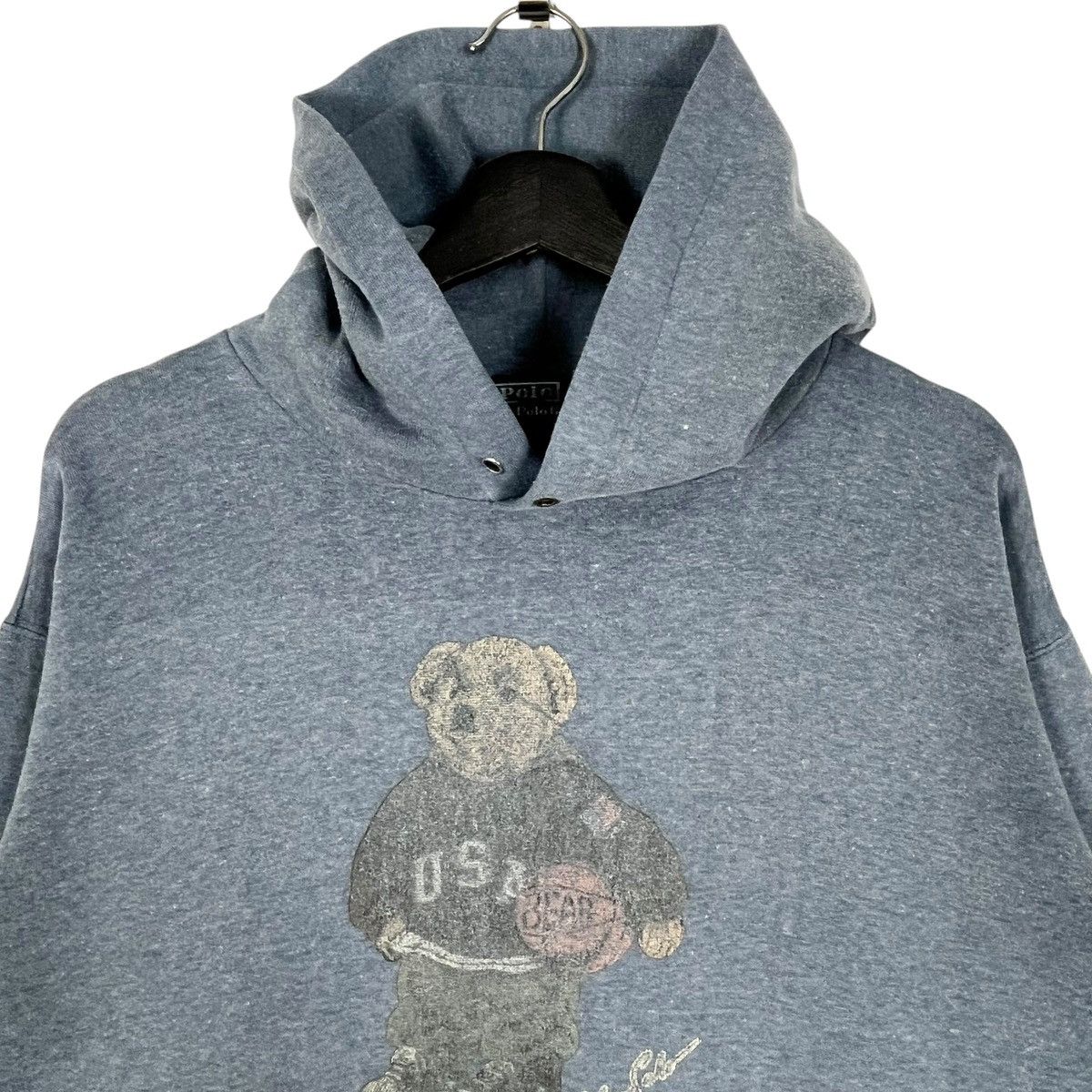 Polo Ralph Lauren × Ralph Lauren Vintage Ralph Lauren Polo Ground Bear Pullover Hoodie Size US M / EU 48-50 / 2 - 2 Thumbnail