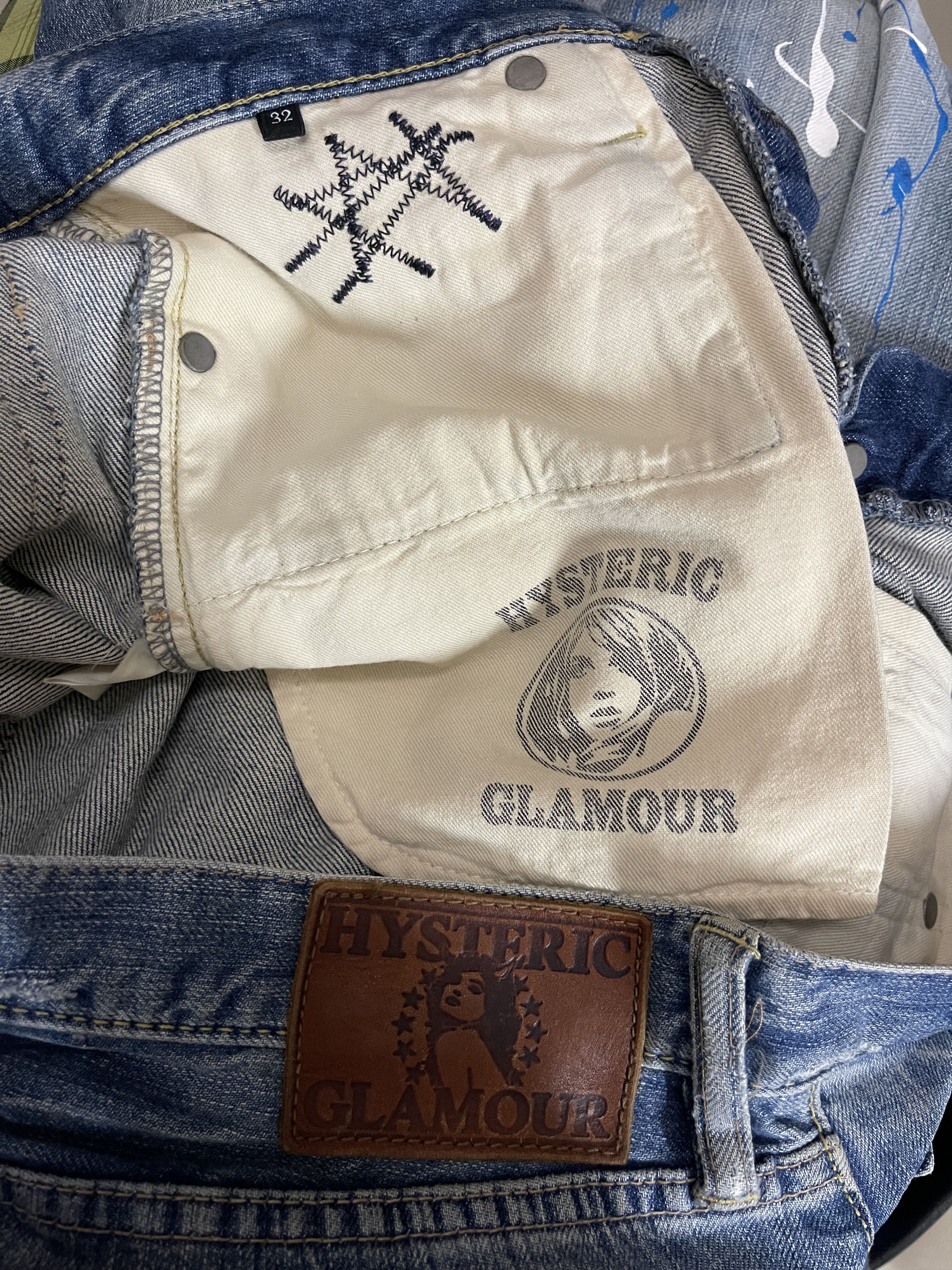Hysteric Glamour Hysteric Glamour Stud Painting Distress Denim Kendrick lamar Size US 32 / EU 48 - 16 Thumbnail