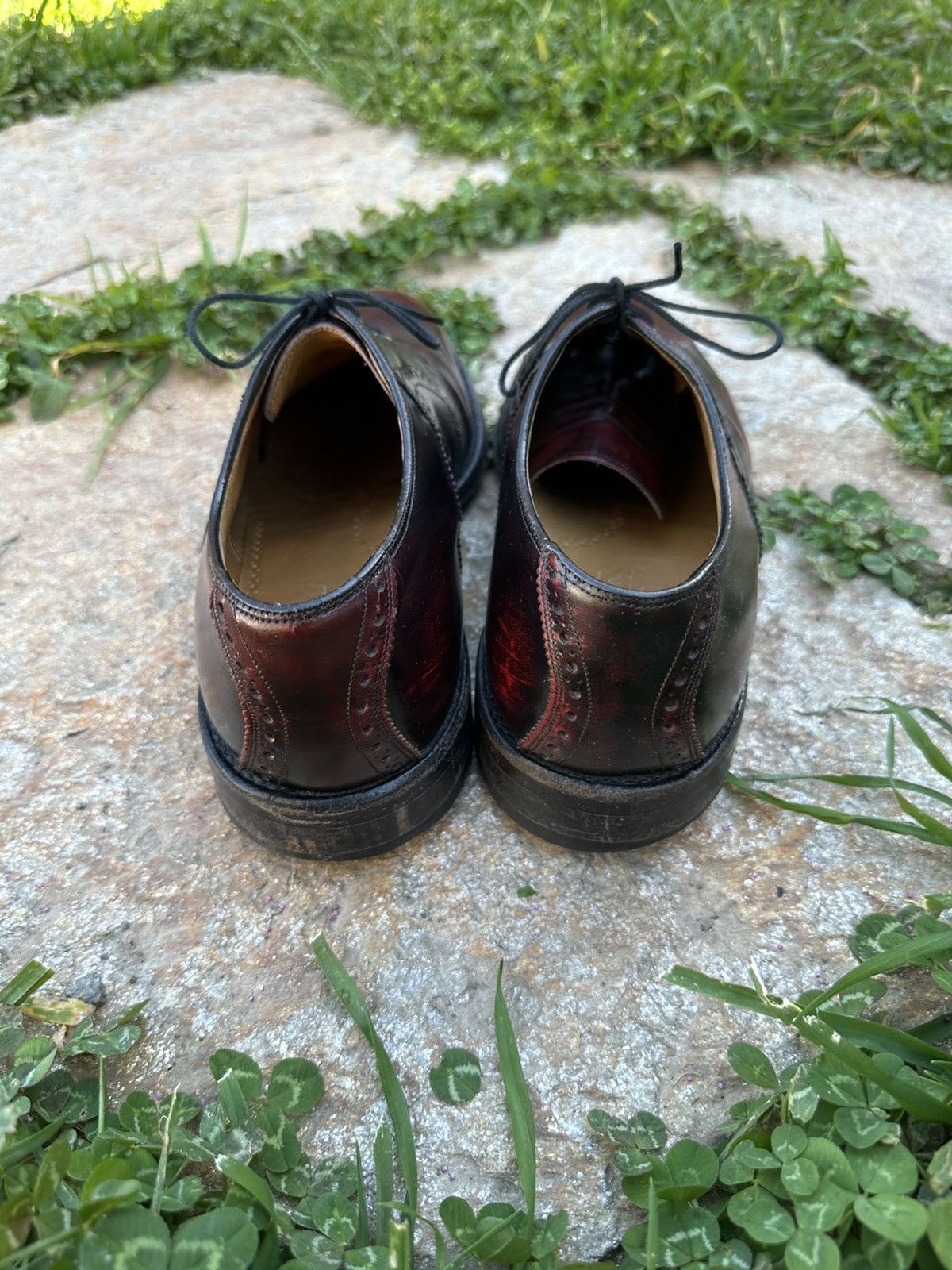 Johnston & Murphy Unique ox blood lace up leather shoes! 8.5 Size US 8.5 / EU 41-42 - 3 Thumbnail