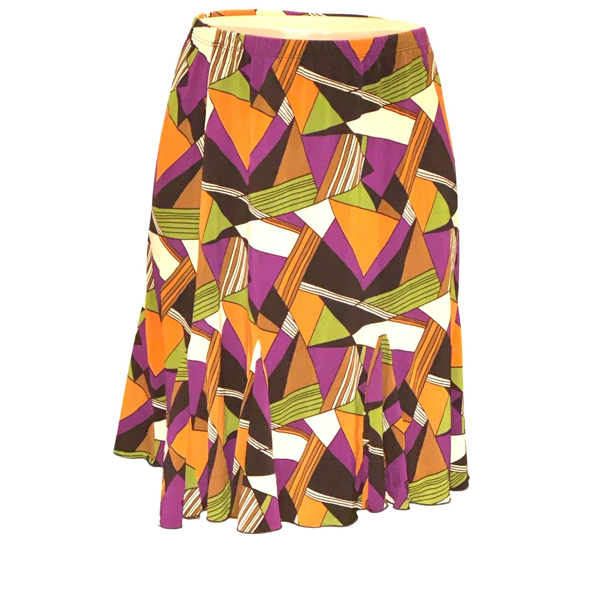 Other Briggs New York Vintage Inspired Geometric Flare Skirt Abstr Size 34" / US 12 / IT 48 - 1 Thumbnail