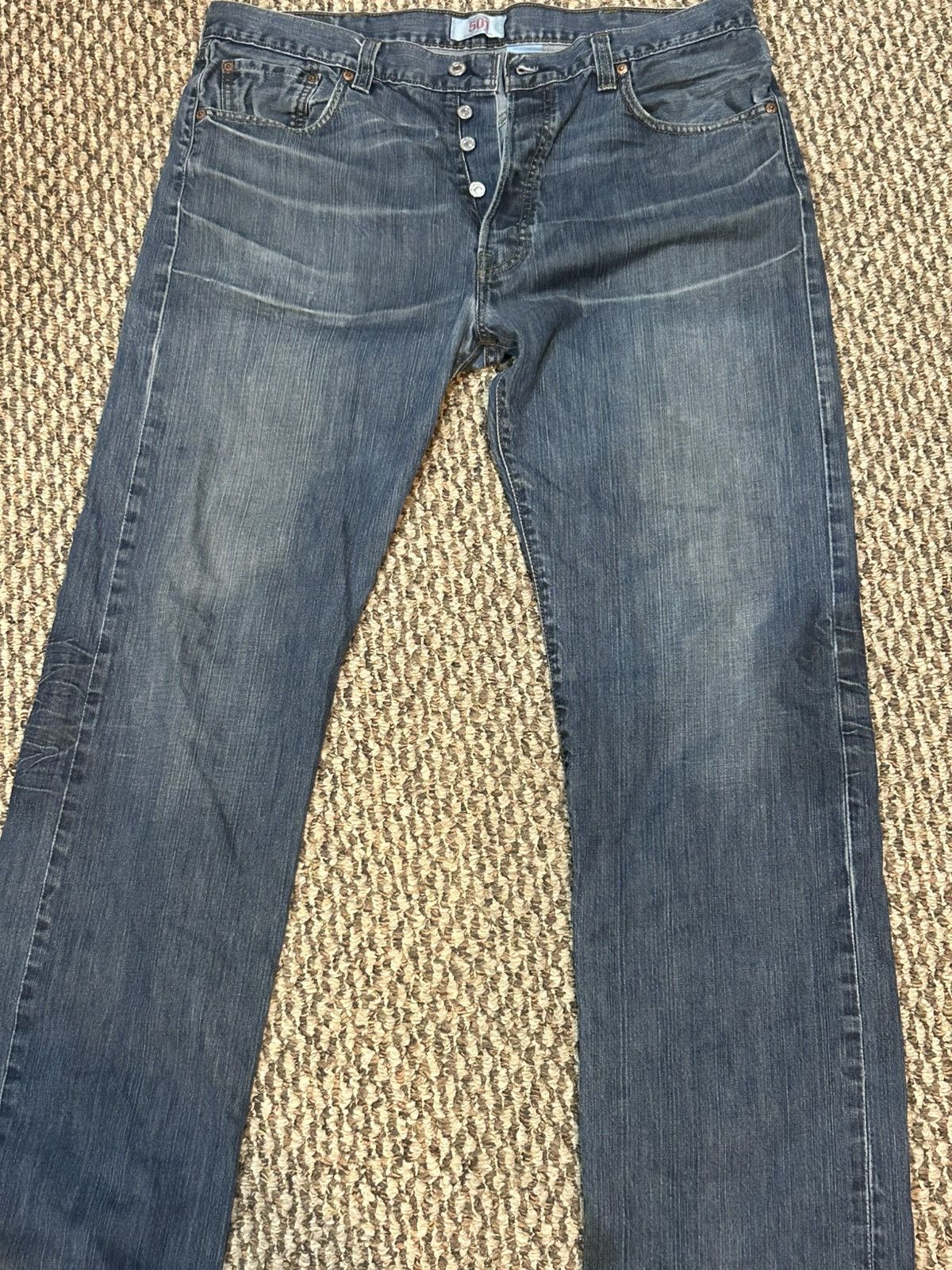 Levi's Vintage Clothing Levi’s original 501 Straight Leg Button Fly Denim Size US 38 / EU 54 - 2 Thumbnail