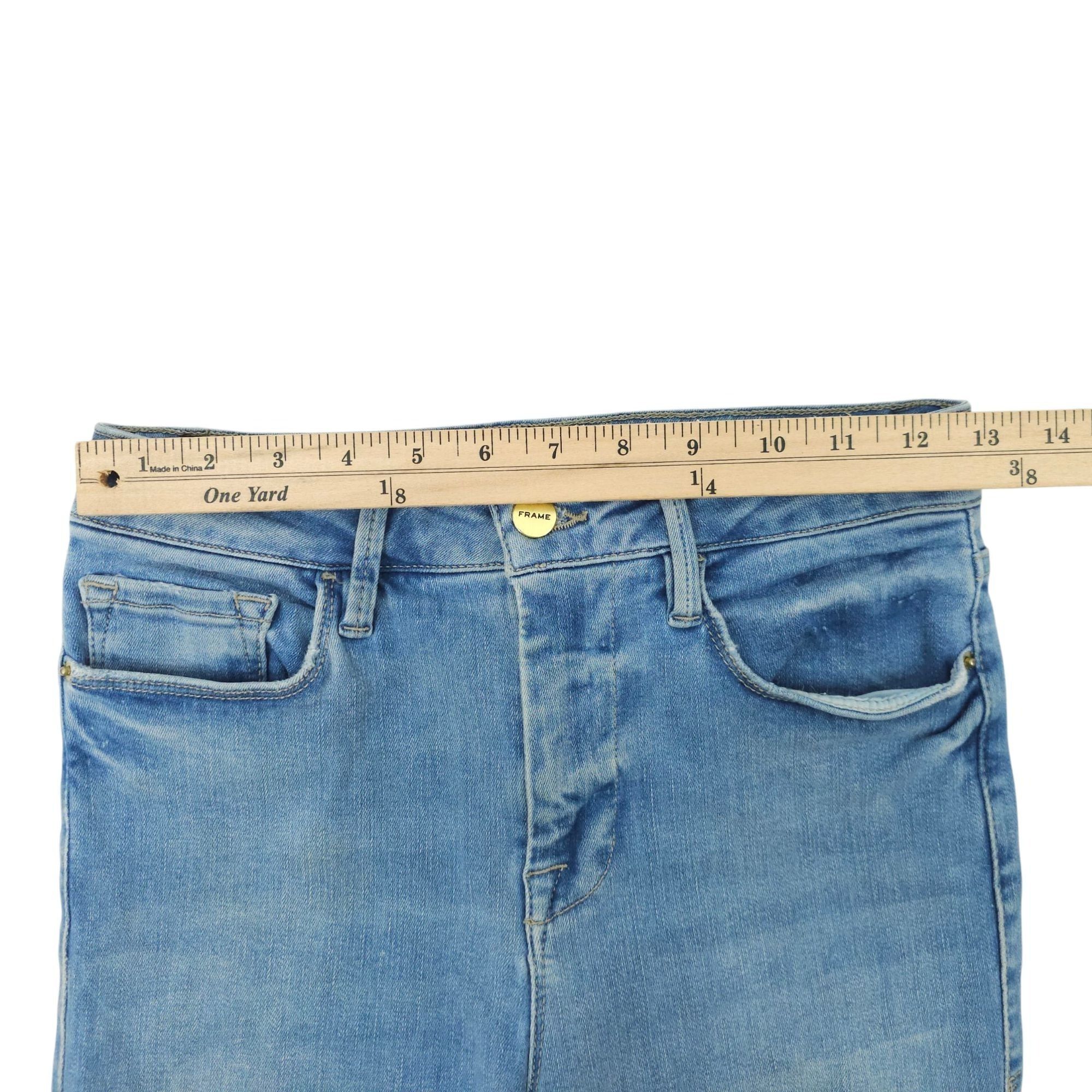 Frame Frame Le One Crop Mini Boot Jeans Womens Size 1 Boot Cut Size 26" / US 2 / IT 38 - 3 Thumbnail