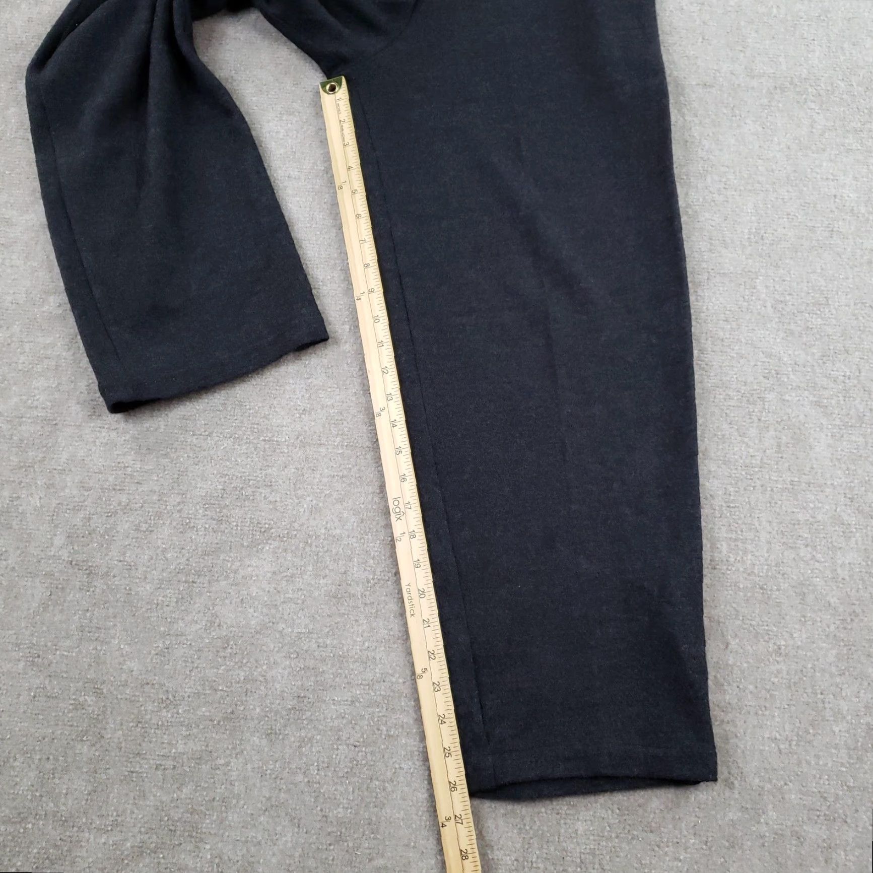 Eileen Fisher Eileen Fisher Pants Womens Medium Dark Gray Knit Pull On Straight Leg USA Size 32" / US 10 / IT 46 - 2 Thumbnail