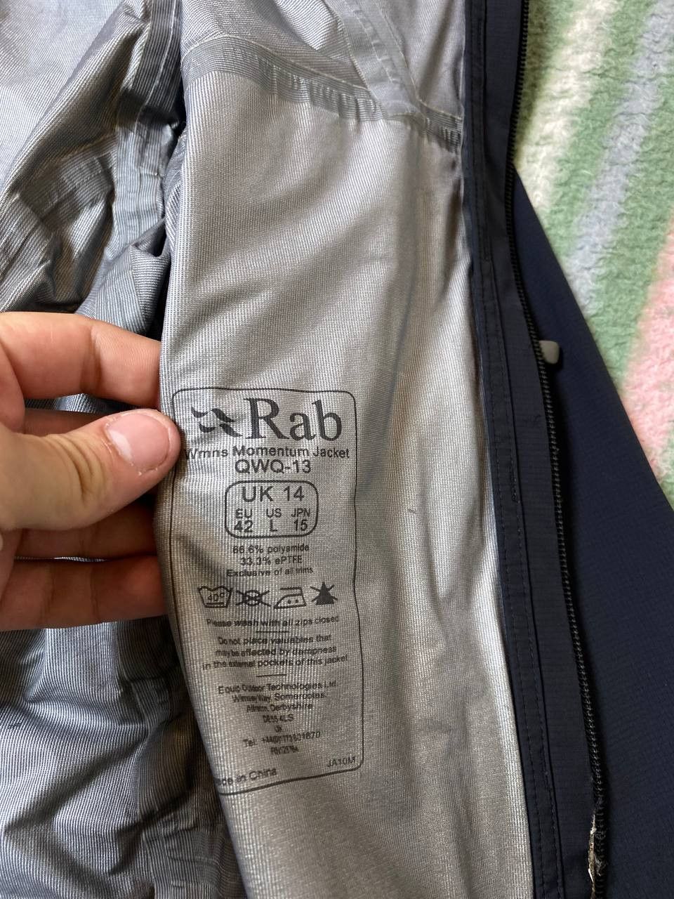 Rab Rab Downpour Eco Jacket Mens Full Zip Hooded Black Size US L / EU 52-54 / 3 - 4 Thumbnail