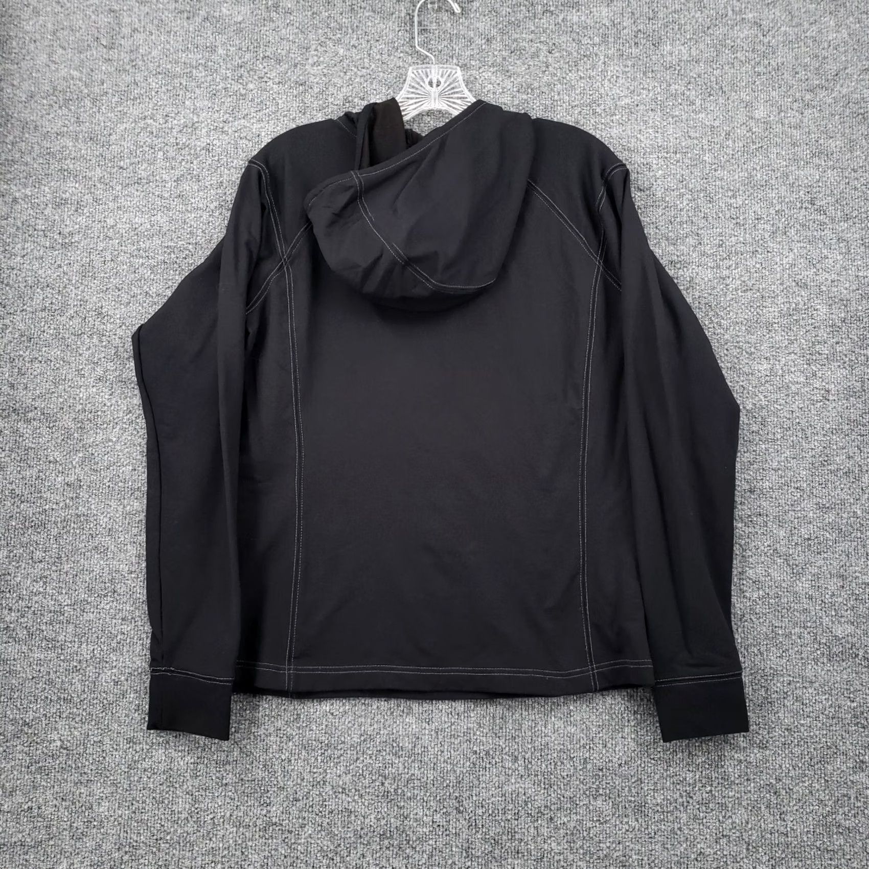 Merrell Merrell Hoodie Womens L Large Black Pullover Stretch Long Sleeve Sweatshirt Size L / US 10 / IT 46 - 2 Thumbnail
