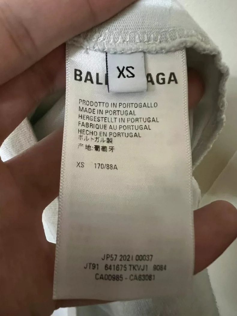 Balenciaga Balenciaga Cola Embroidered Short Sleeve White XS Size US XS / EU 42 / 0 - 4 Thumbnail