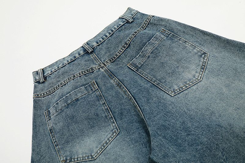 Vintage American-Style Embroidered Heart & Scimitar Jeans Size US 32 / EU 48 - 5 Thumbnail