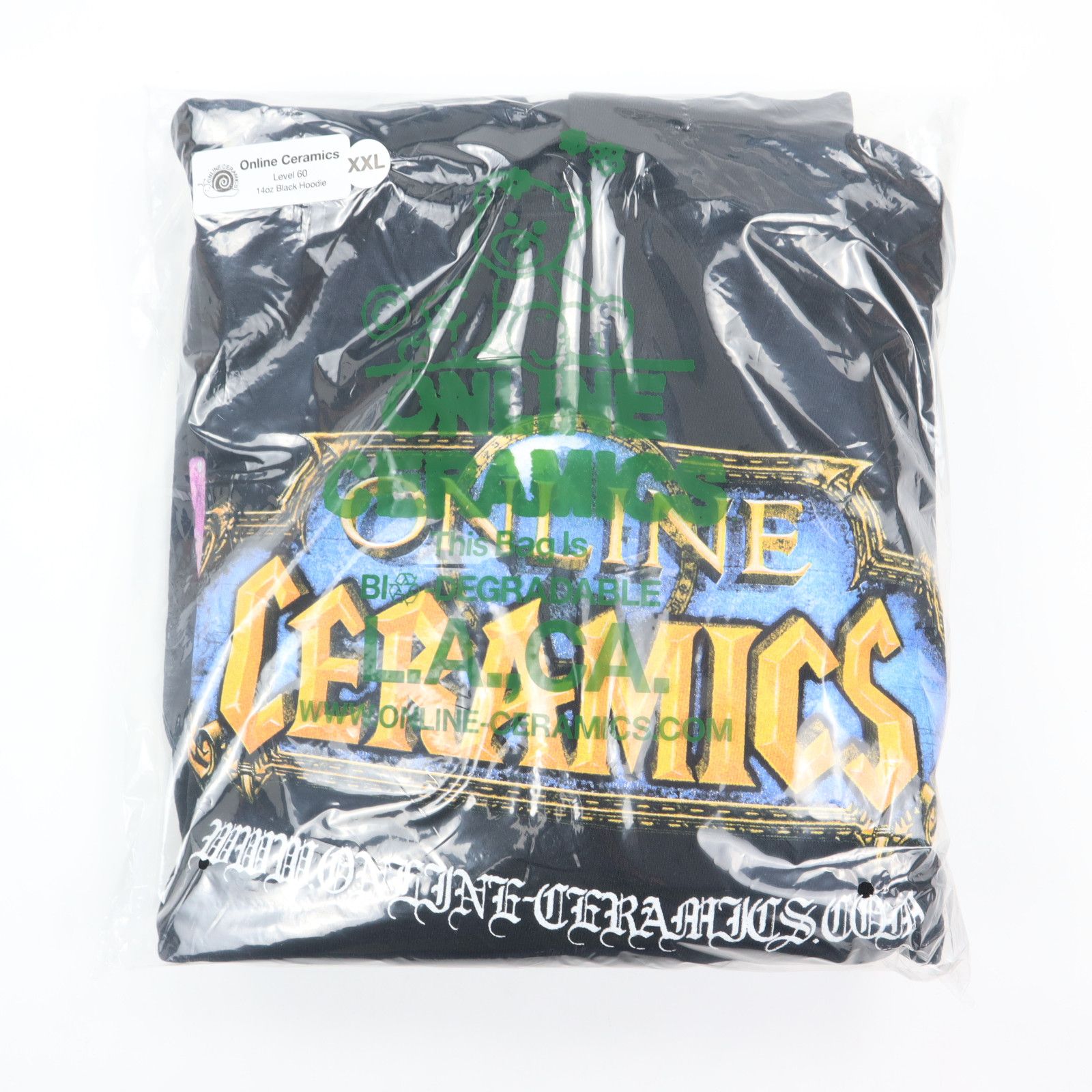 Online Ceramics Online Ceramics Level 60 WOW Hoodie Sweatshirt - 2XL - RARE Size US XXL / EU 58 / 5 - 4 Thumbnail