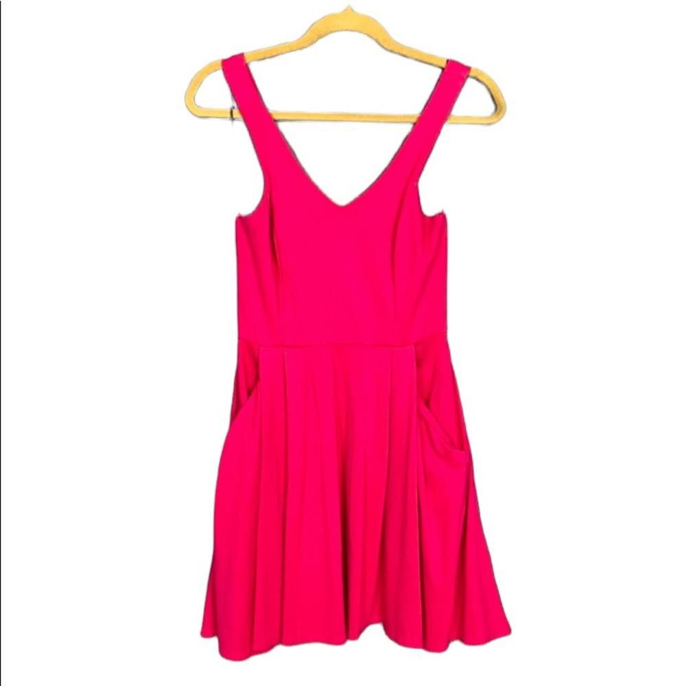 Designer ABS Allen Schwartz I Pink A-Line Flowy Dress Size S / US 4 / IT 40 - 1 Thumbnail